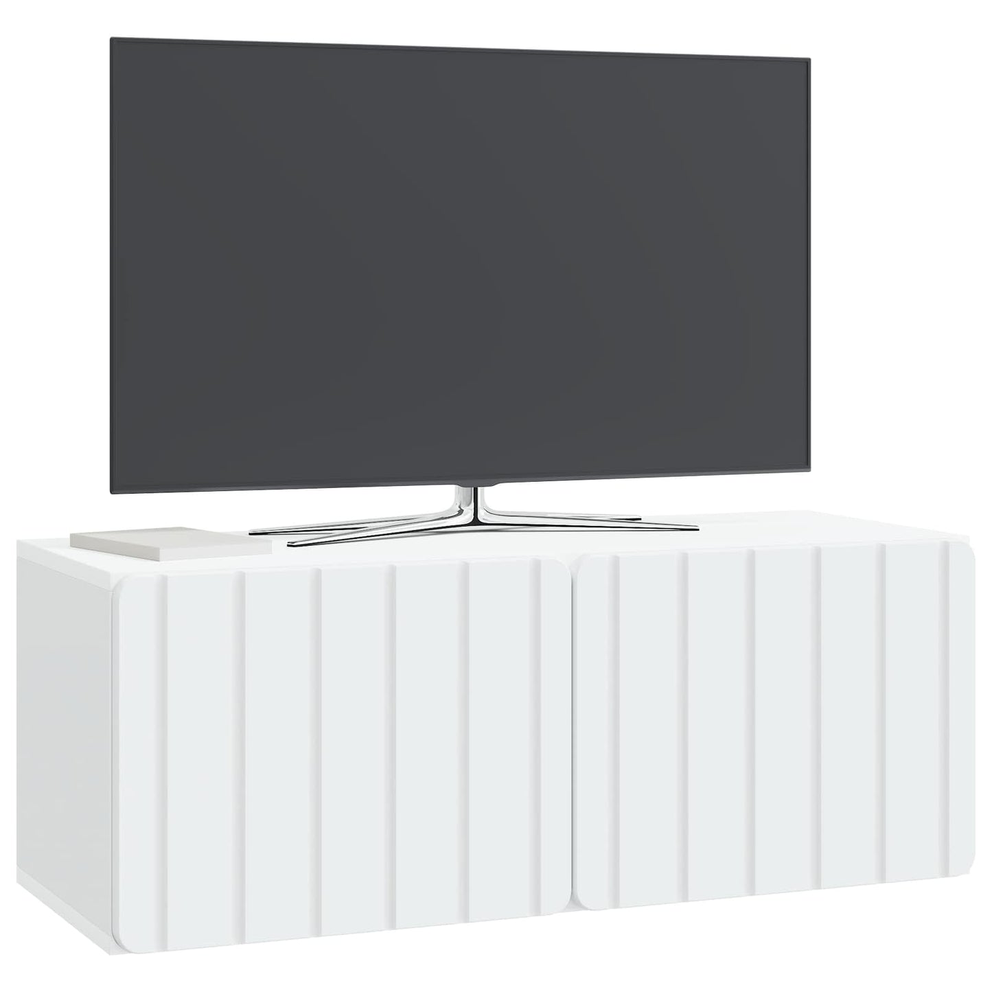 Fali TV szekrény 78,5 x 31 x 30 cm Fehér Szerelt Fa