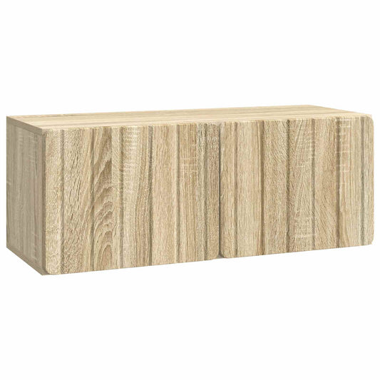 Fali TV szekrény Sonoma Tölgy 78,5 x 31 x 30 cm Szerelt Fa