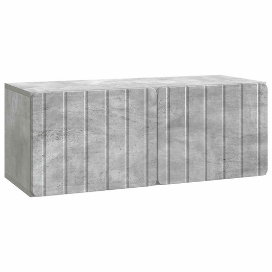 Fali TV szekrény Betonszürke 78,5 x 31 x 30 cm Szerelt Fa