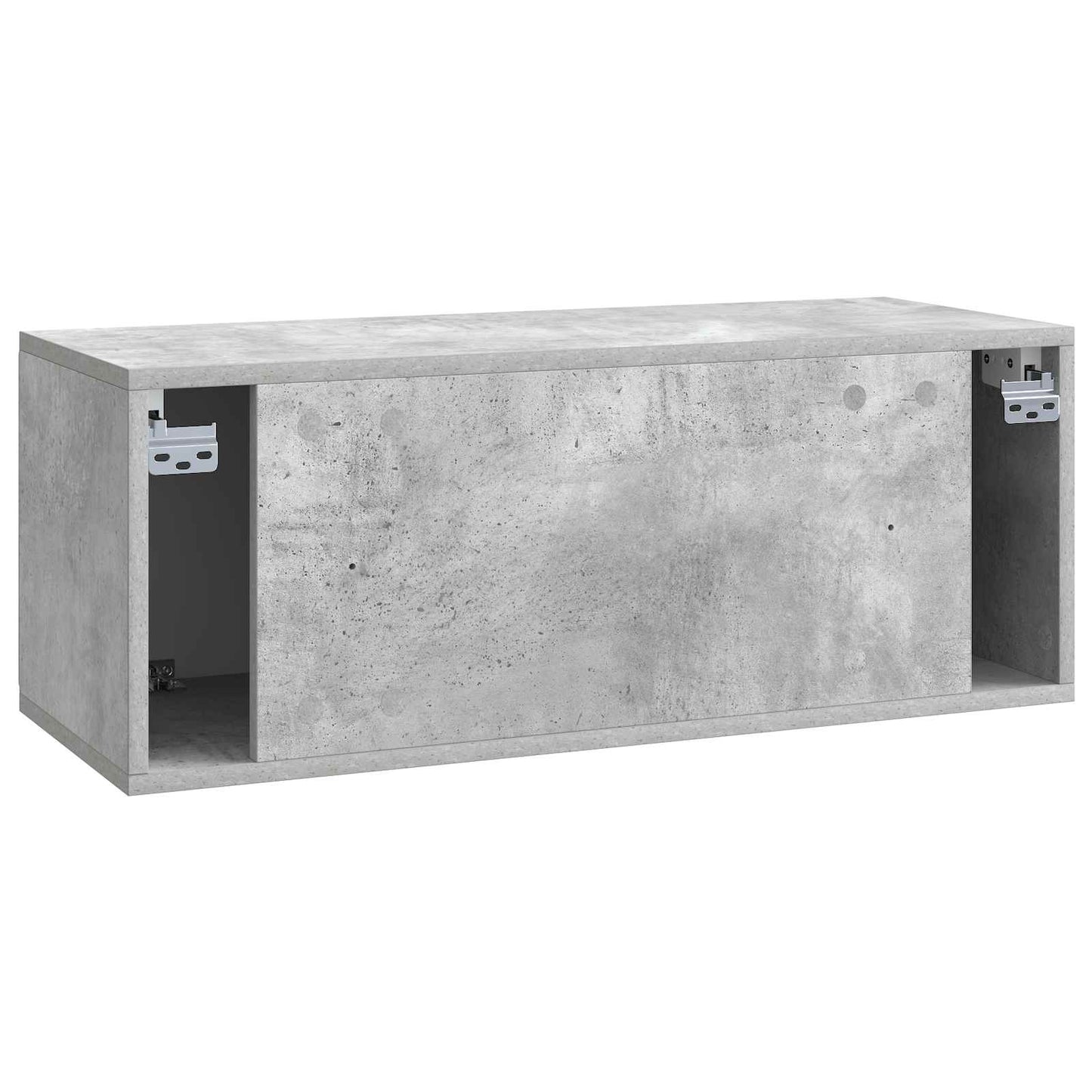 Fali TV szekrény 78,5 x 31 x 30 cm Betonszürke Szerelt Fa