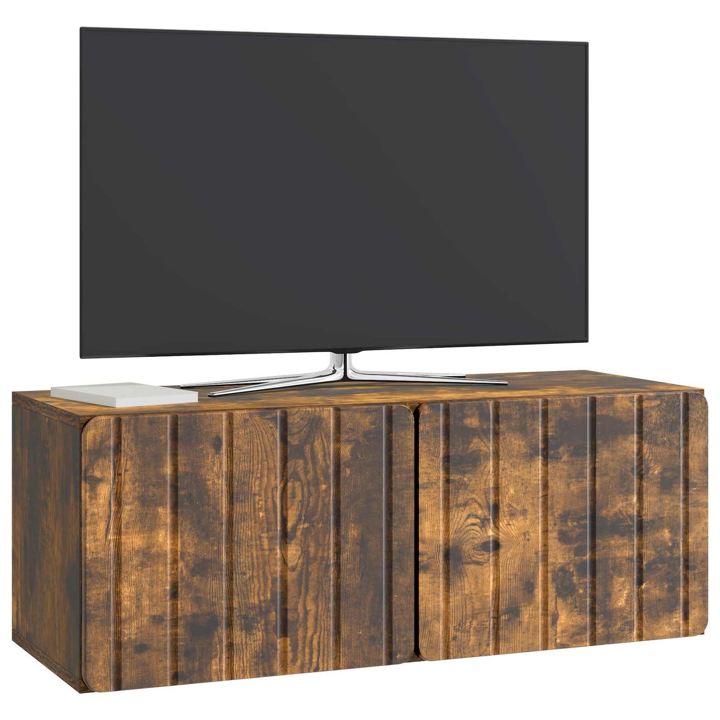 Fali TV szekrény 78,5 x 31 x 30 cm Füstös Tölgy Szerelt Fa