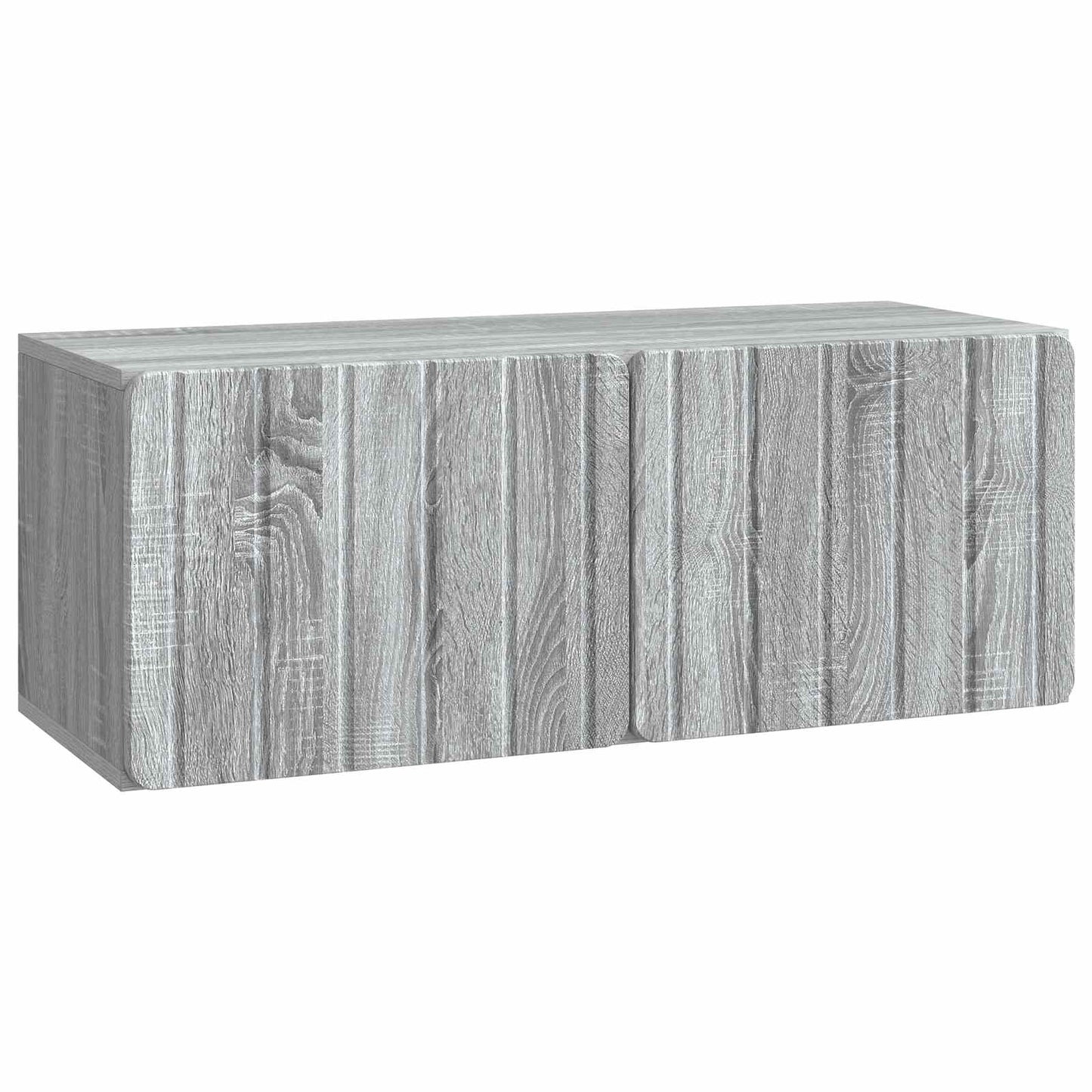 Fali TV szekrény Szürke Sonoma 78,5 x 31 x 30 cm Szerelt Fa