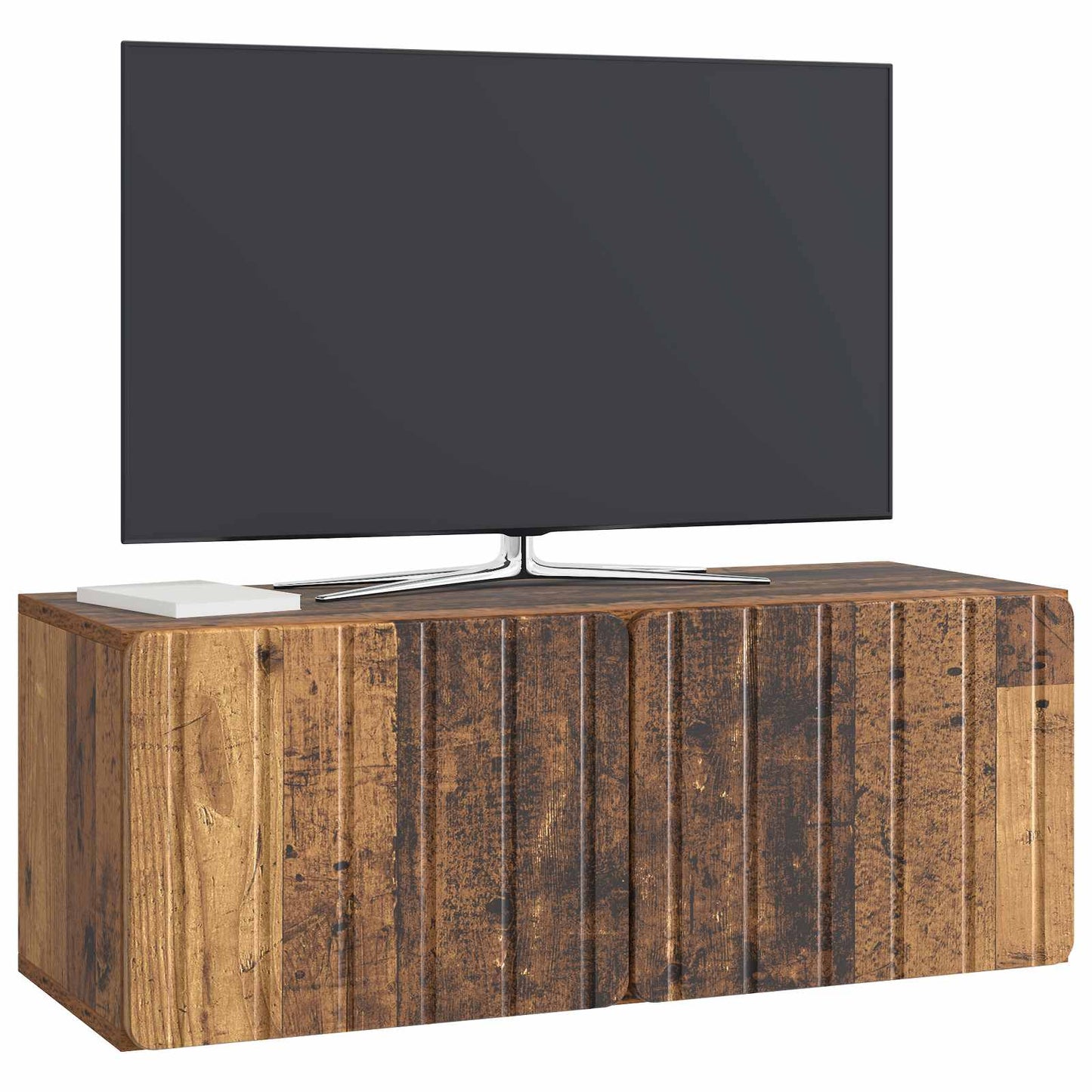 Fali TV szekrény 78,5 x 31 x 30 cm Antik Fa Szerelt Fa