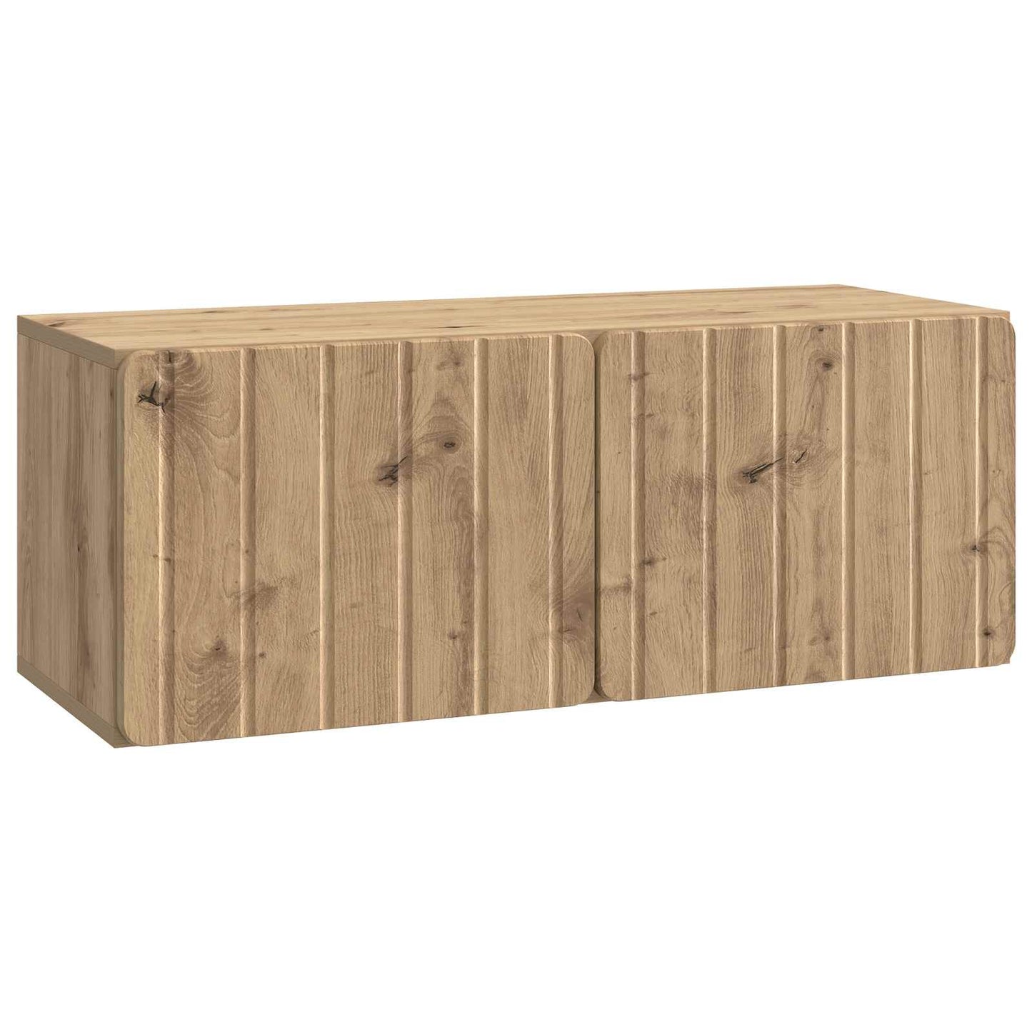 Fali TV szekrény 78,5 x 31 x 30 cm Kézműves Tölgy Szerelt Fa