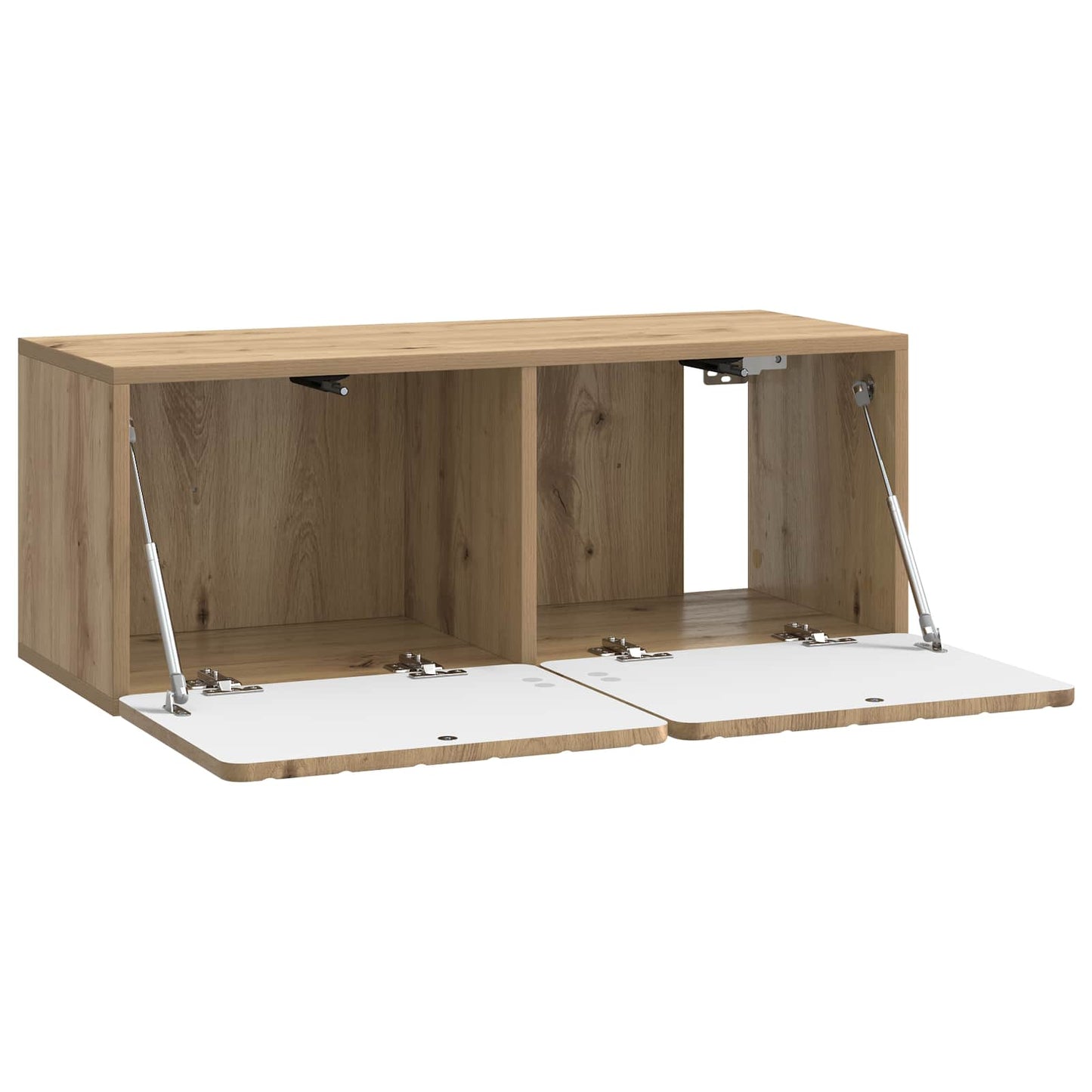 Fali TV szekrény 78,5 x 31 x 30 cm Kézműves Tölgy Szerelt Fa
