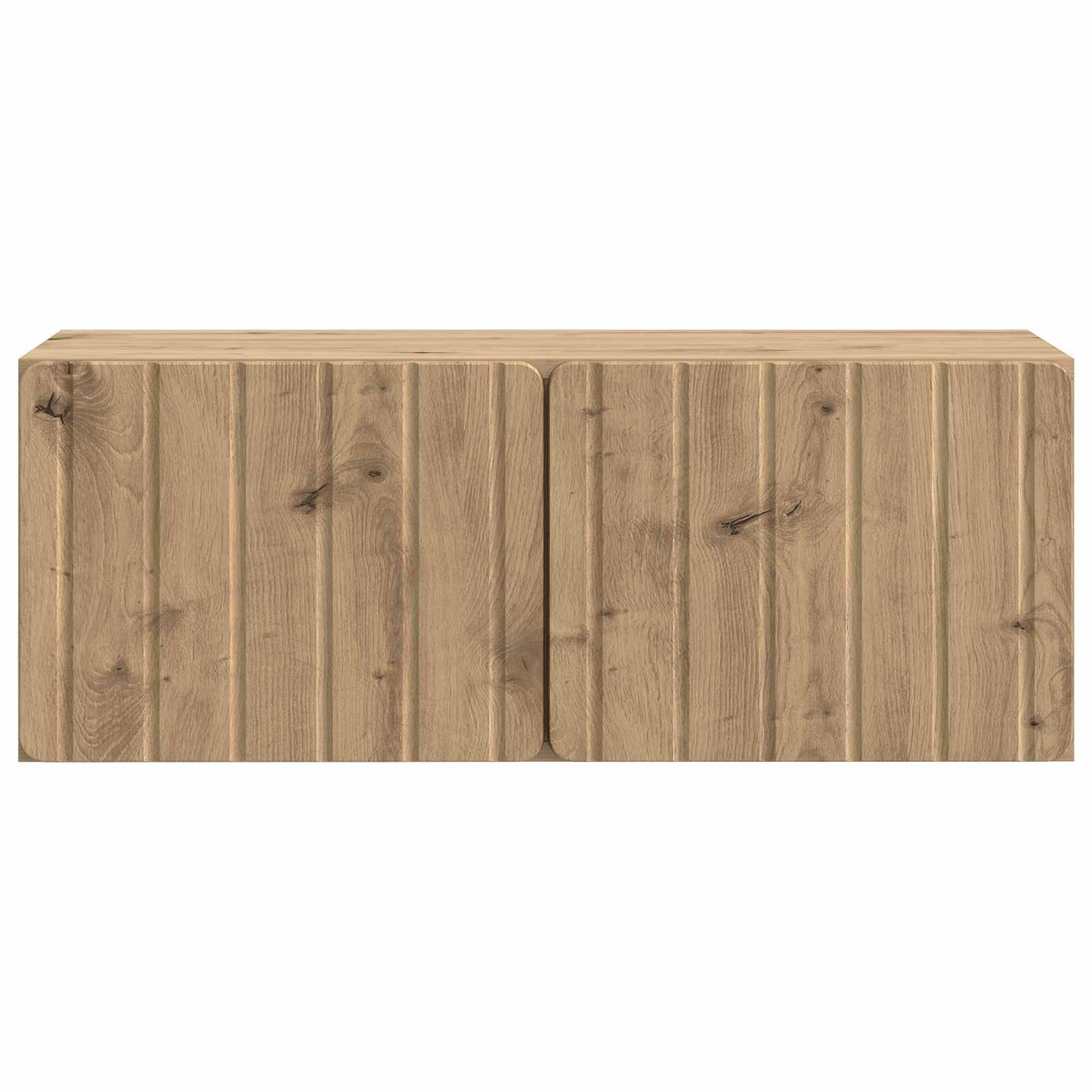 Fali TV szekrény 78,5 x 31 x 30 cm Kézműves Tölgy Szerelt Fa