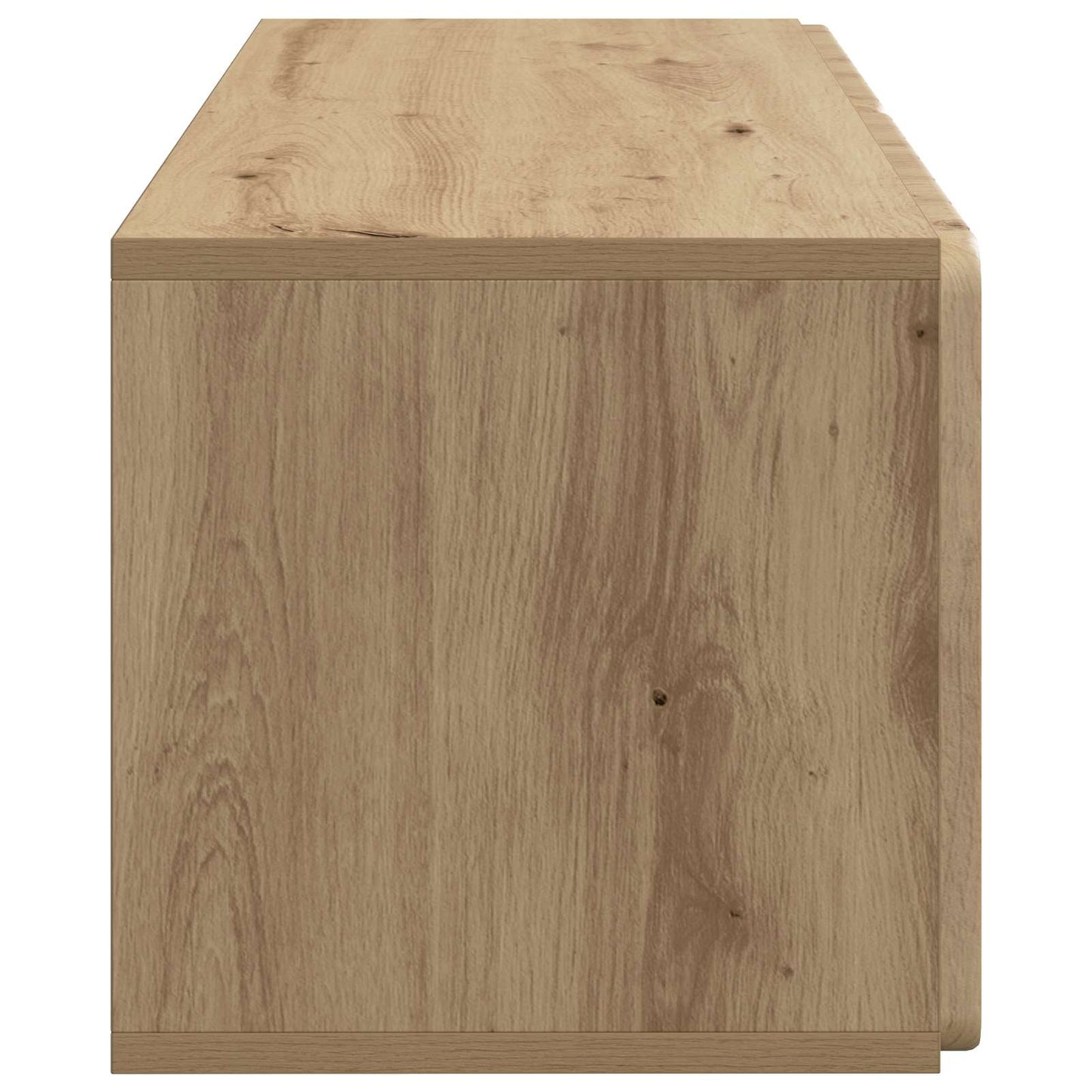 Fali TV szekrény 78,5 x 31 x 30 cm Kézműves Tölgy Szerelt Fa