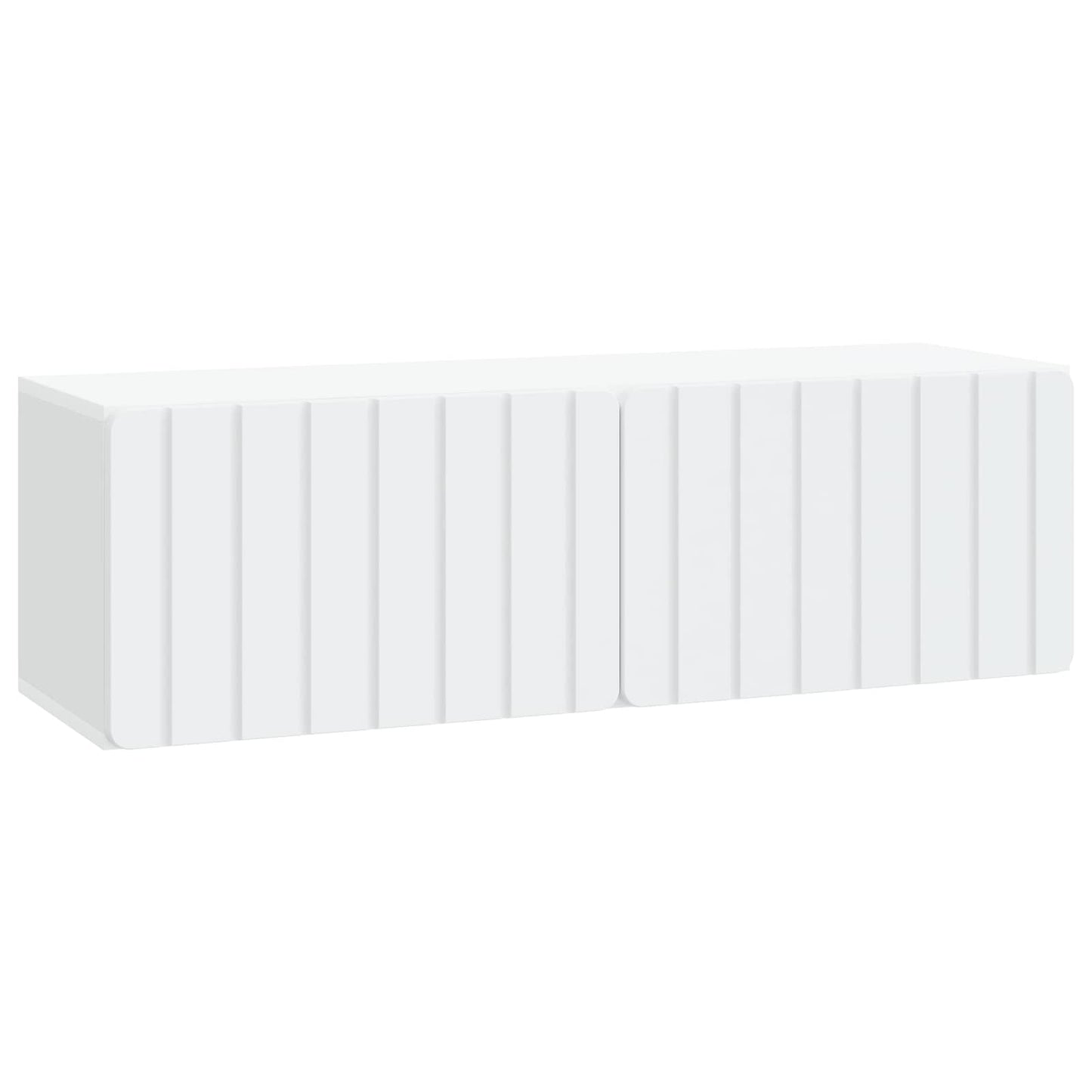 Fali TV szekrény 98 x 31 x 30 cm Fehér Szerelt Fa
