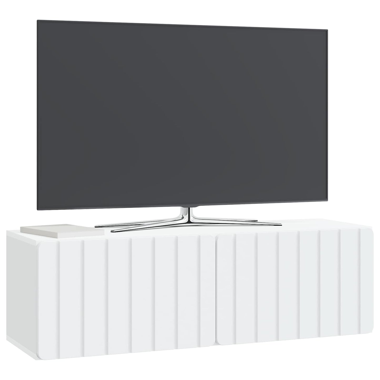 Fali TV szekrény 98 x 31 x 30 cm Fehér Szerelt Fa