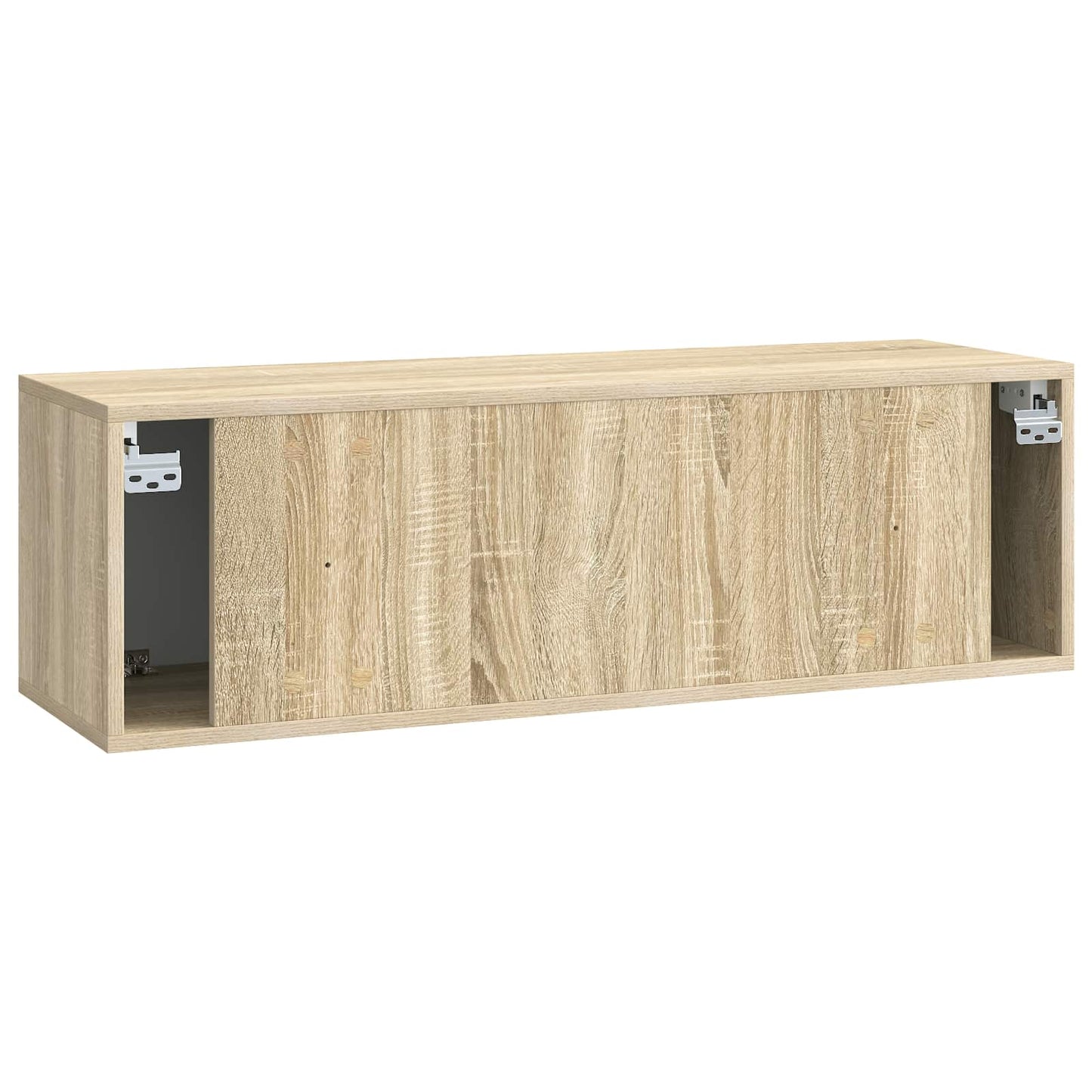 Fali TV szekrény 98 x 31 x 30 cm Sonoma Tölgy Szerelt Fa