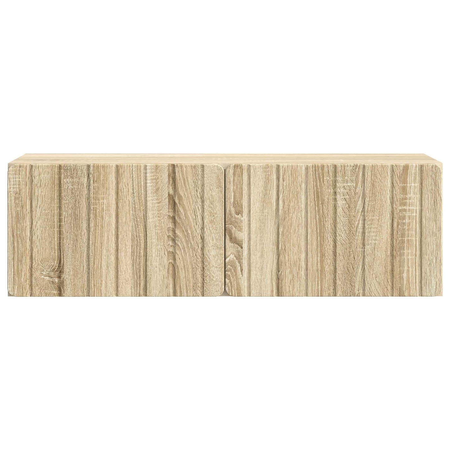 Fali TV szekrény 98 x 31 x 30 cm Sonoma Tölgy Szerelt Fa