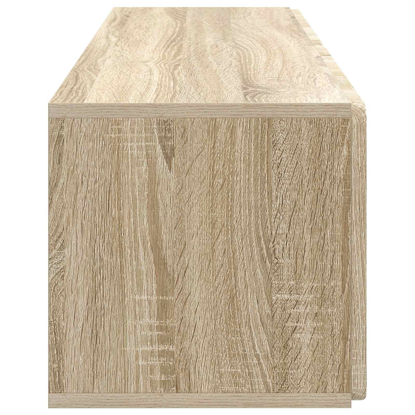 Fali TV szekrény 98 x 31 x 30 cm Sonoma Tölgy Szerelt Fa