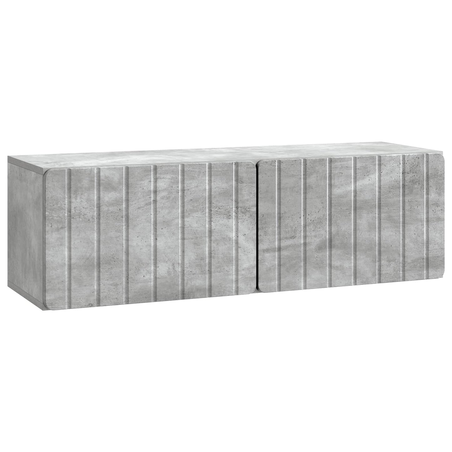 Fali TV szekrény 98 x 31 x 30 cm Betonszürke Szerelt Fa