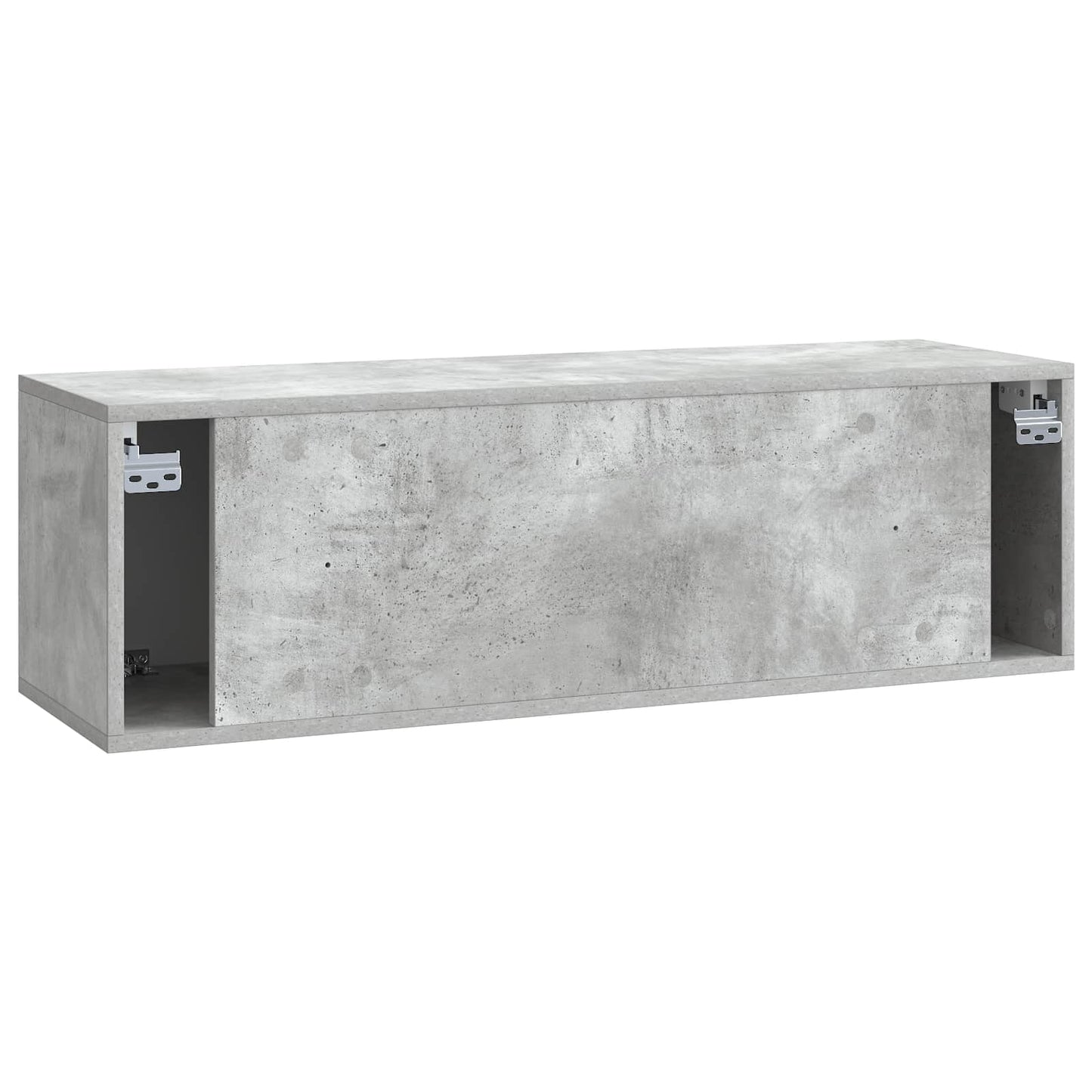 Fali TV szekrény 98 x 31 x 30 cm Betonszürke Szerelt Fa