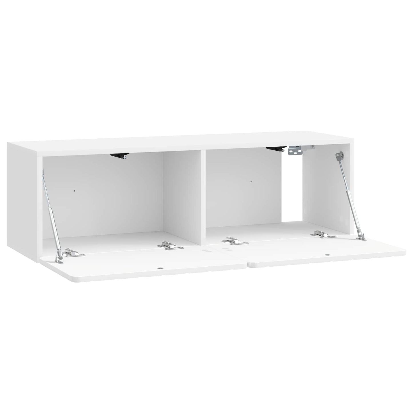 Fali TV szekrény 98 x 31 x 30 cm Magasfényű Fehér Szerelt Fa