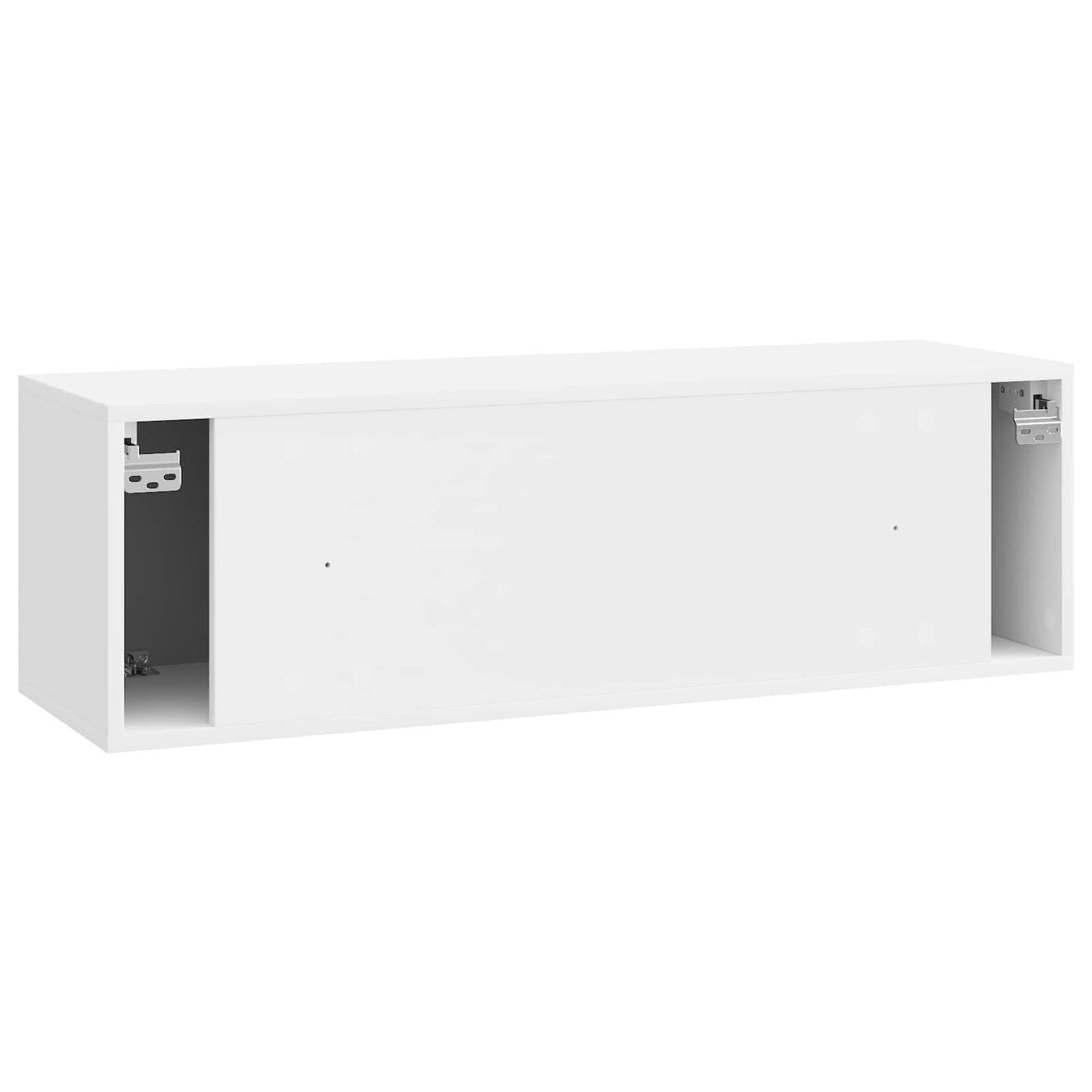 Fali TV szekrény 98 x 31 x 30 cm Magasfényű Fehér Szerelt Fa