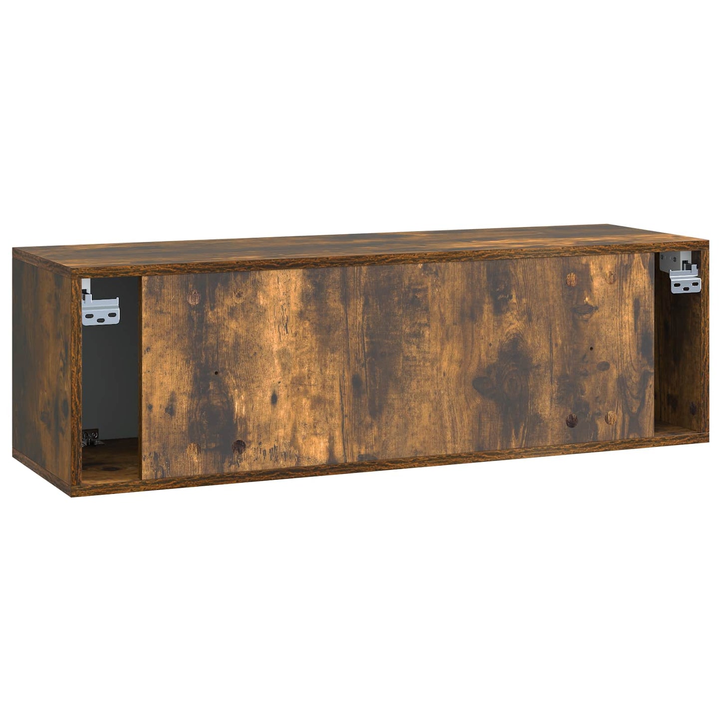 Fali TV szekrény 98 x 31 x 30 cm Füstös Tölgy Szerelt Fa