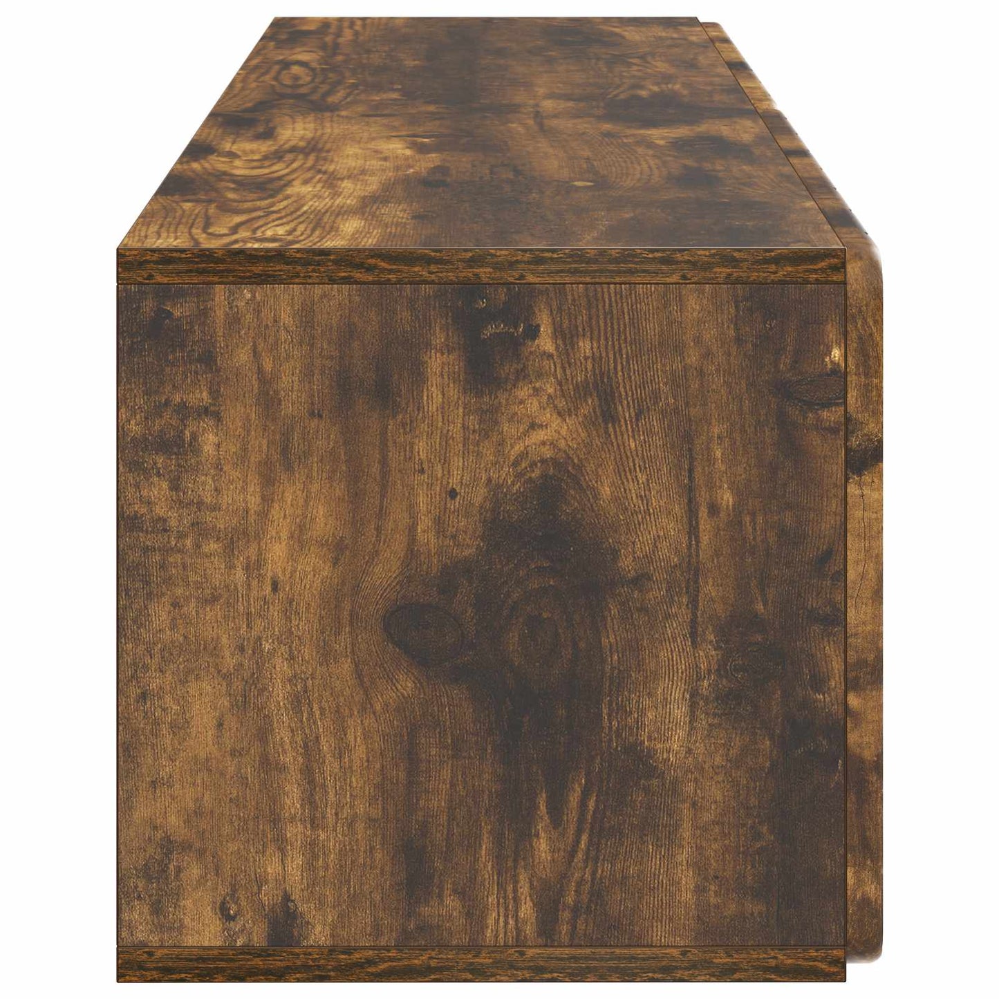 Fali TV szekrény 98 x 31 x 30 cm Füstös Tölgy Szerelt Fa