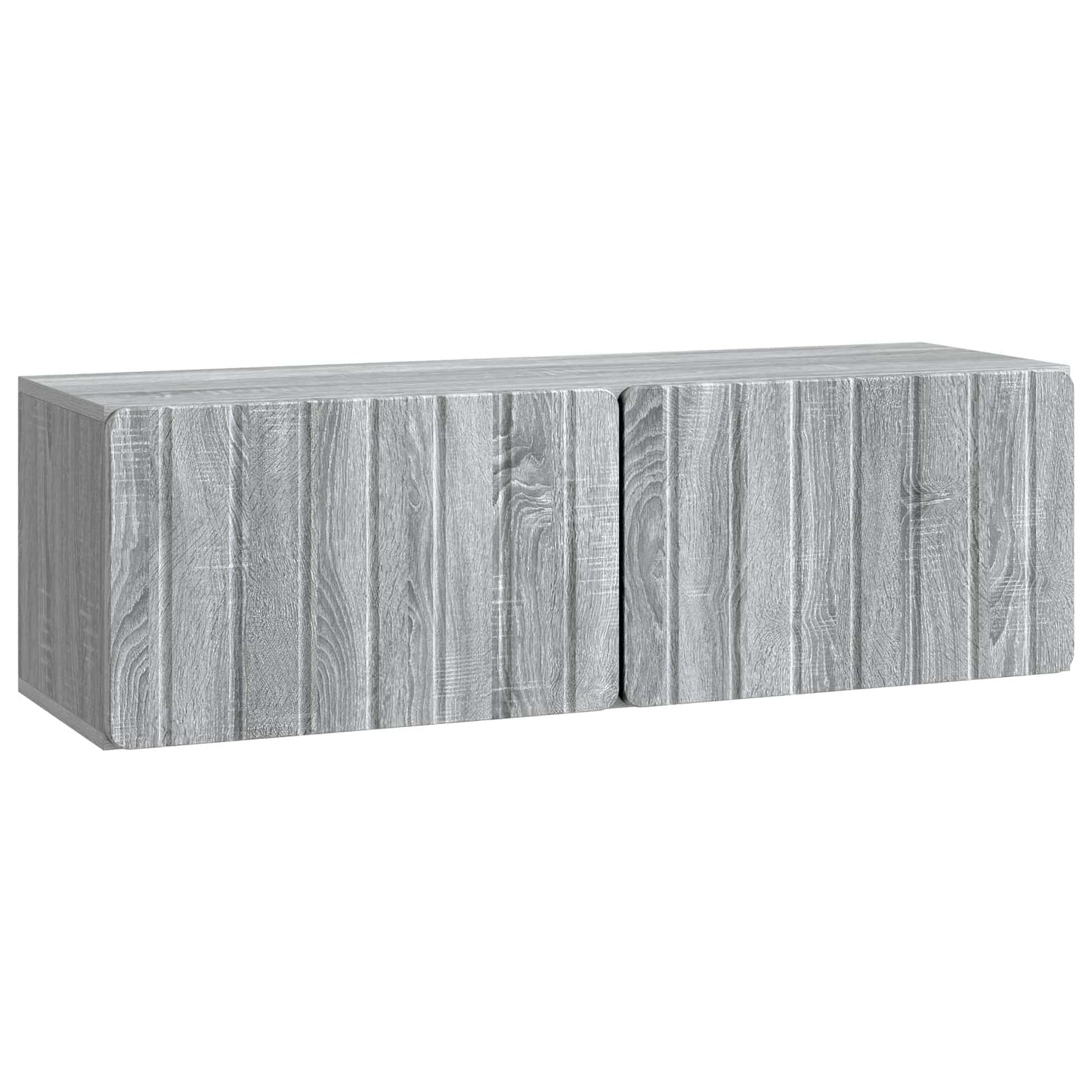 Fali TV szekrény 98 x 31 x 30 cm Szürke Sonoma Szerelt Fa