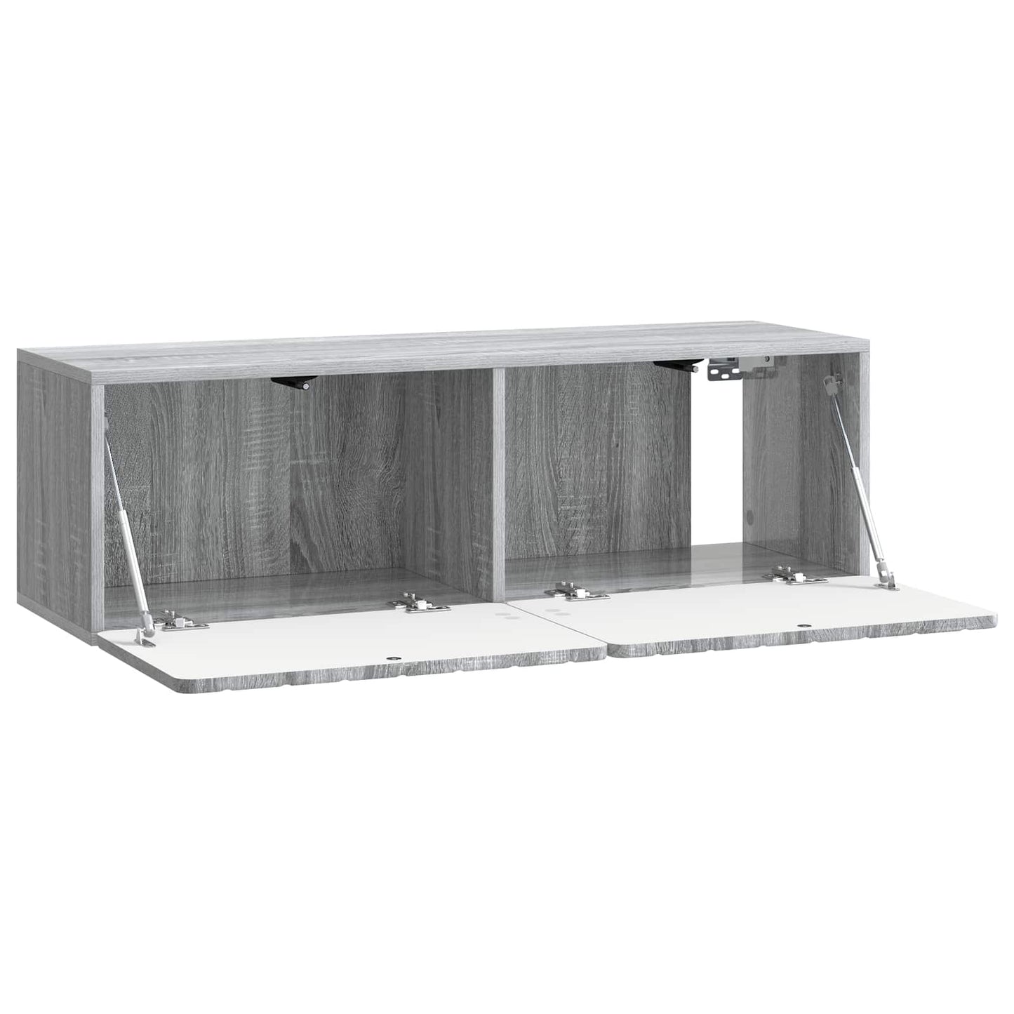 Fali TV szekrény 98 x 31 x 30 cm Szürke Sonoma Szerelt Fa
