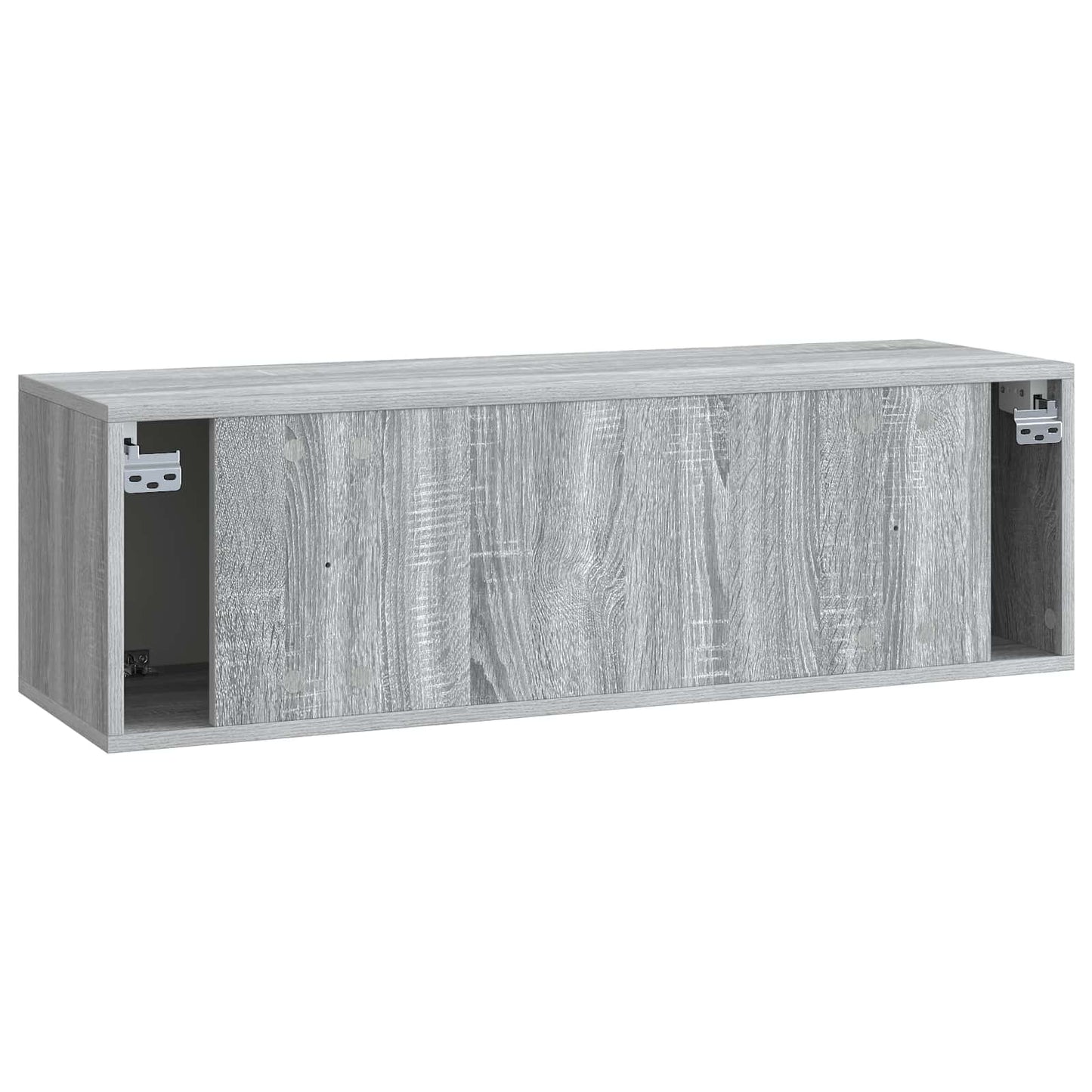 Fali TV szekrény 98 x 31 x 30 cm Szürke Sonoma Szerelt Fa