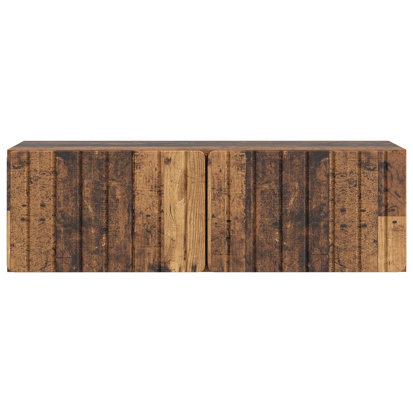 Fali TV szekrény 98 x 31 x 30 cm Antik Fa Szerelt Fa