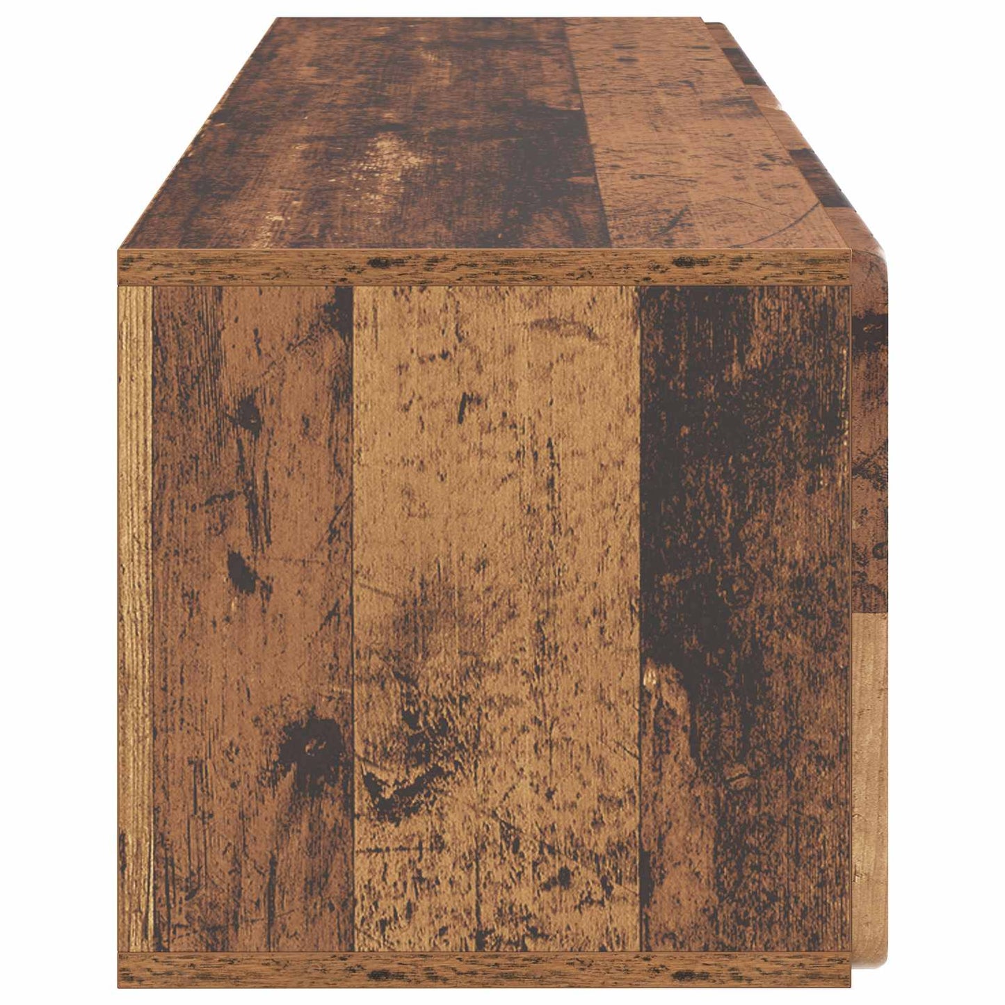 Fali TV szekrény 98 x 31 x 30 cm Antik Fa Szerelt Fa