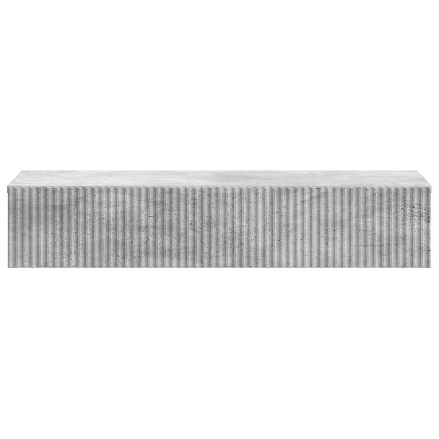 Fali oldaltábla Betonszürke 87,5 x 34,5 x 17 cm Szerelt Fa