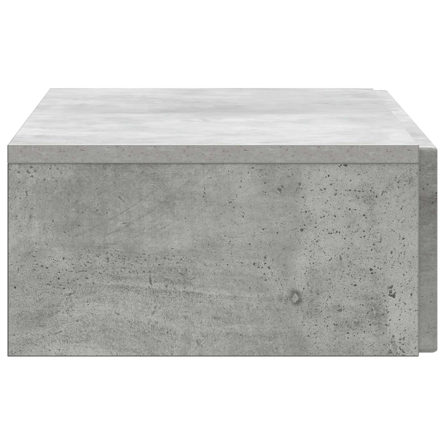 Fali oldaltábla Betonszürke 87,5 x 34,5 x 17 cm Szerelt Fa