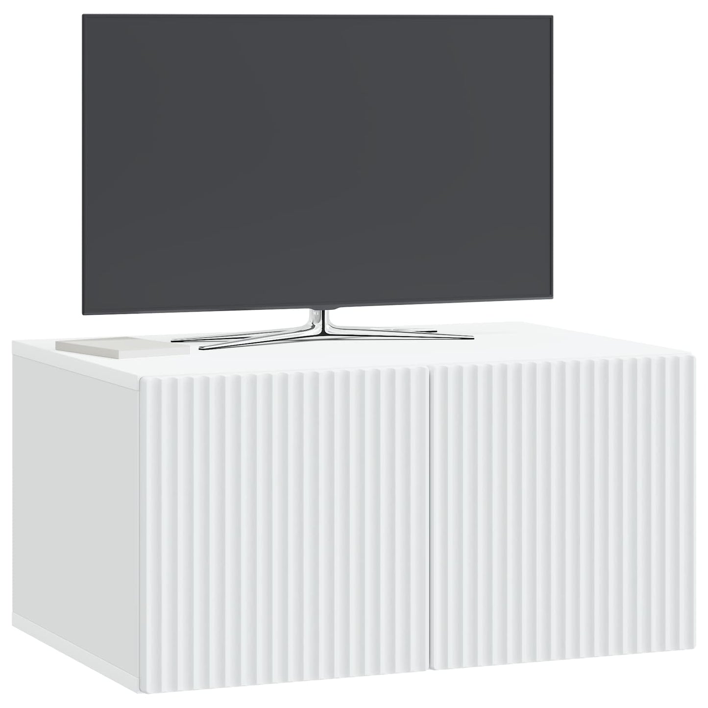 Fali TV szekrény Fehér 59,5 x 41 x 30 cm Szerelt Fa
