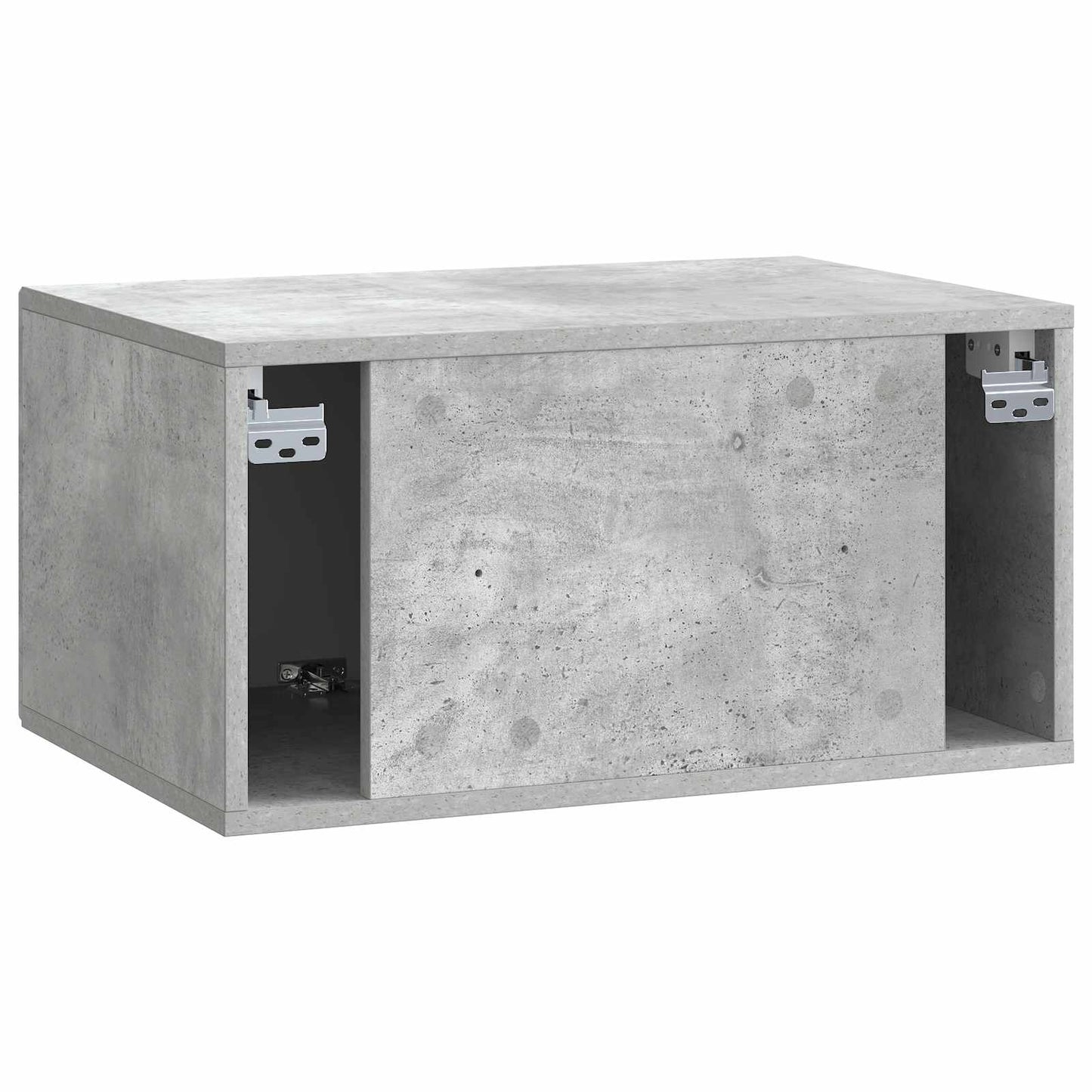 Fali TV szekrény Betonszürke 59,5 x 41 x 30 cm Szerelt Fa