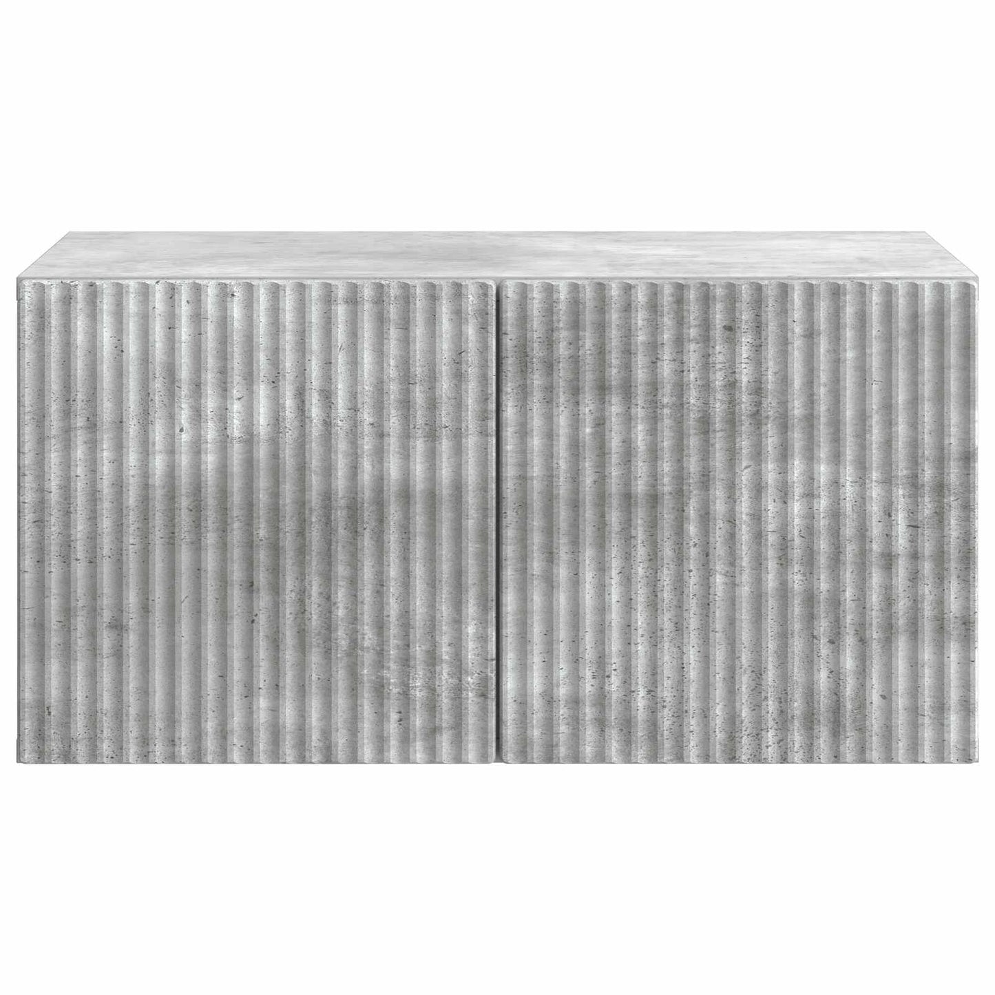 Fali TV szekrény Betonszürke 59,5 x 41 x 30 cm Szerelt Fa