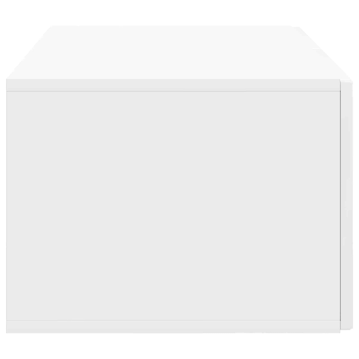 Fali TV szekrény Magasfényű Fehér 59,5 x 41 x 30 cm Szerelt Fa