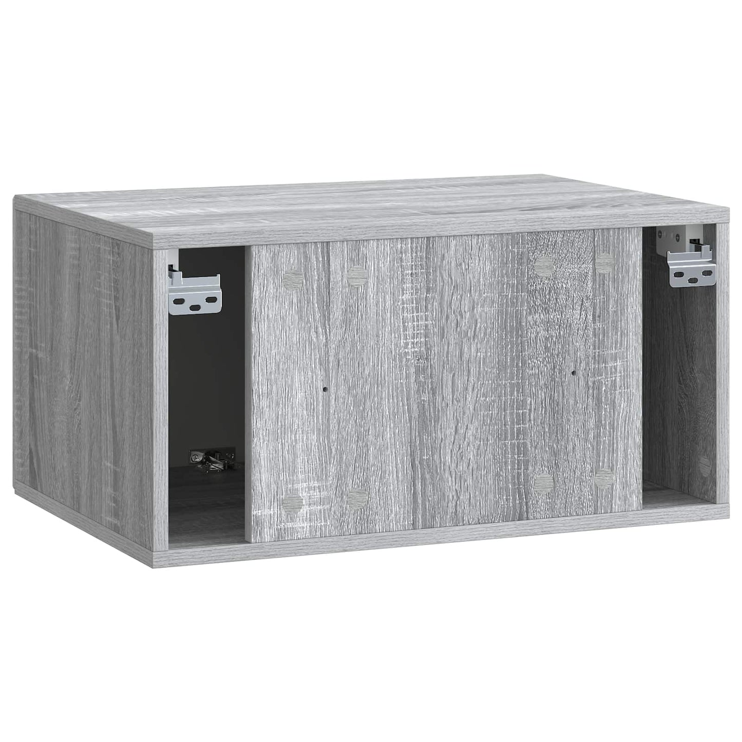 Fali TV szekrény Szürke Sonoma 59,5 x 41 x 30 cm Szerelt Fa