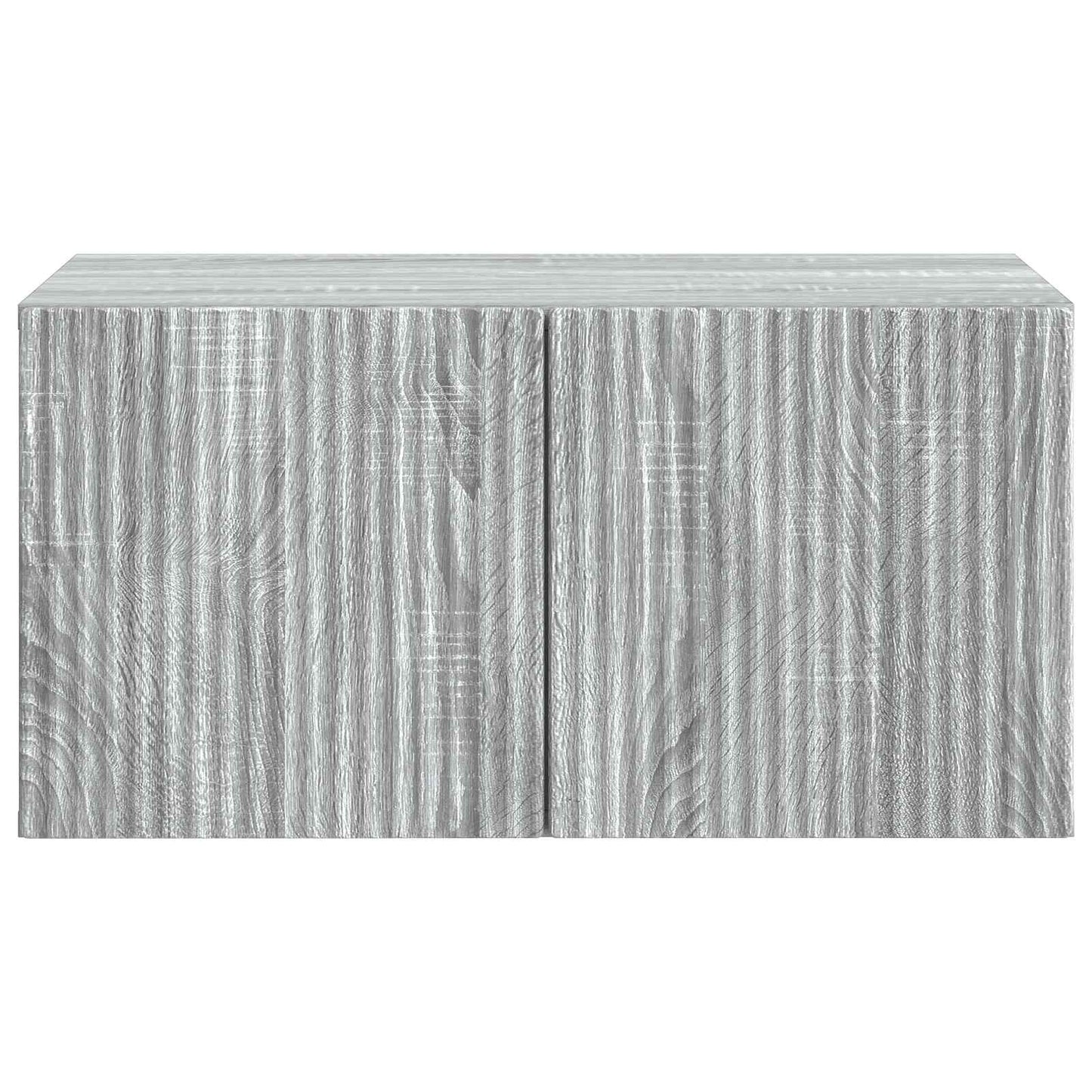 Fali TV szekrény Szürke Sonoma 59,5 x 41 x 30 cm Szerelt Fa