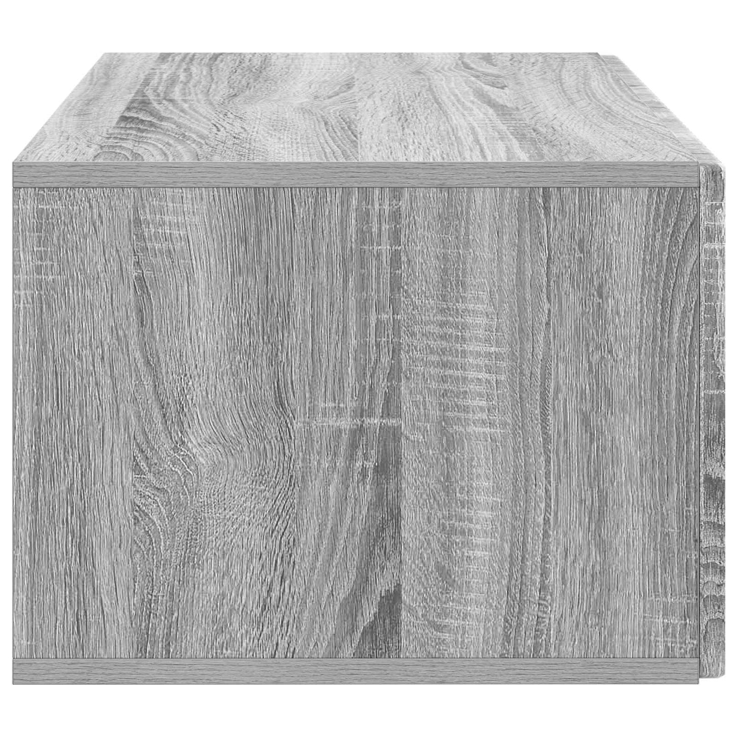 Fali TV szekrény Szürke Sonoma 59,5 x 41 x 30 cm Szerelt Fa