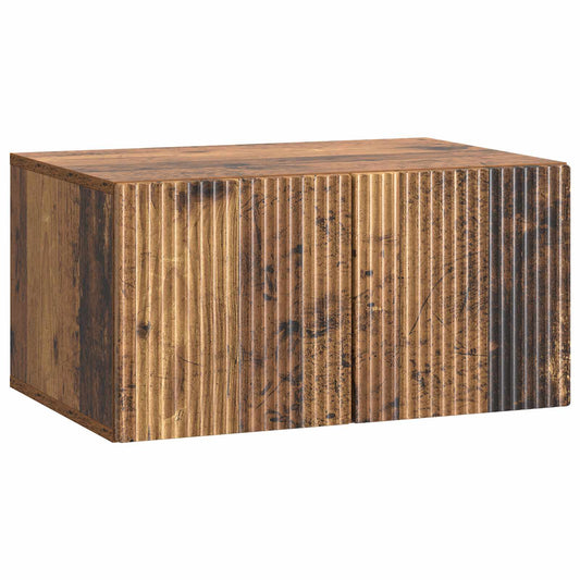 Fali TV szekrény Antik Fa 59,5 x 41 x 30 cm Szerelt Fa