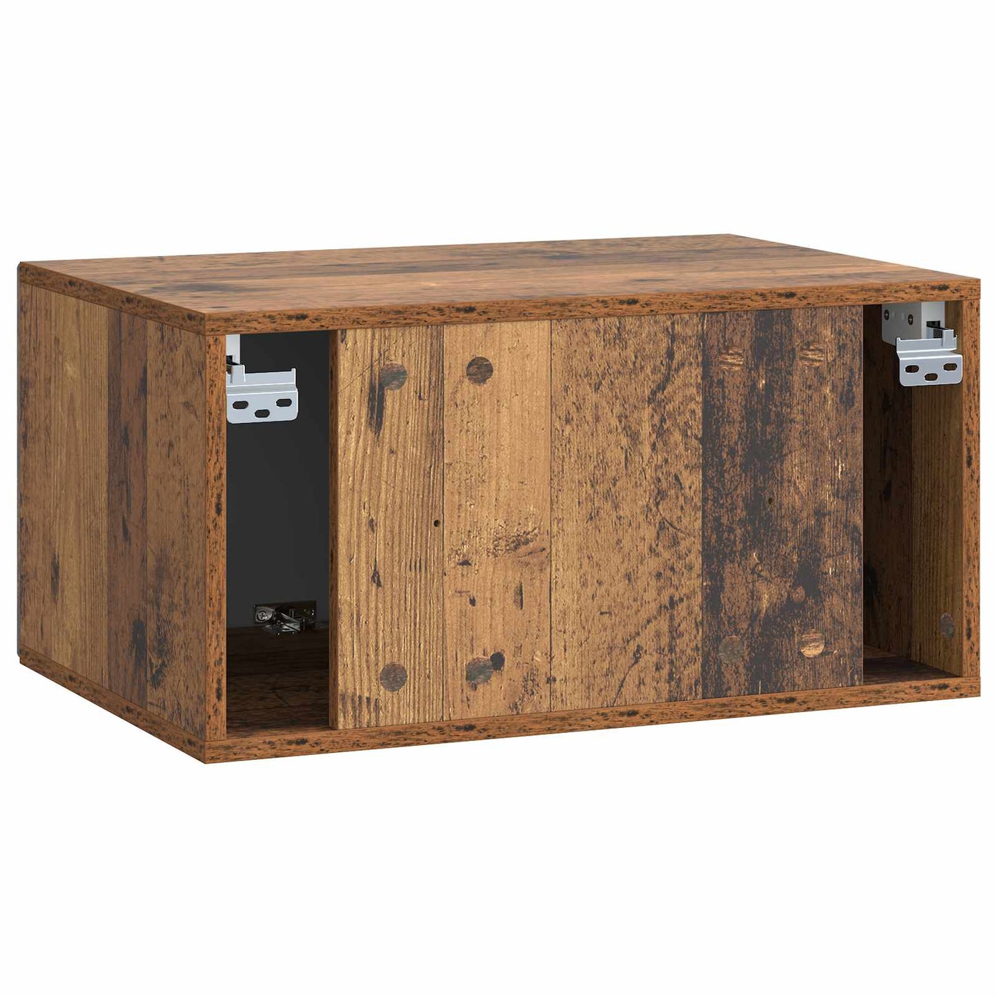 Fali TV szekrény Antik Fa 59,5 x 41 x 30 cm Szerelt Fa