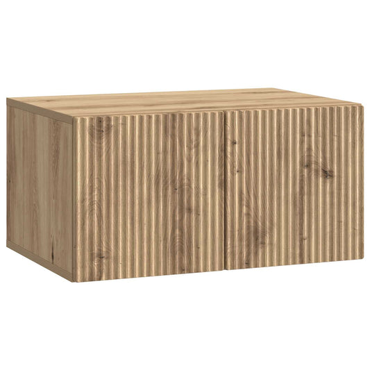 Fali TV szekrény Kézműves Tölgy 59,5 x 41 x 30 cm Szerelt Fa