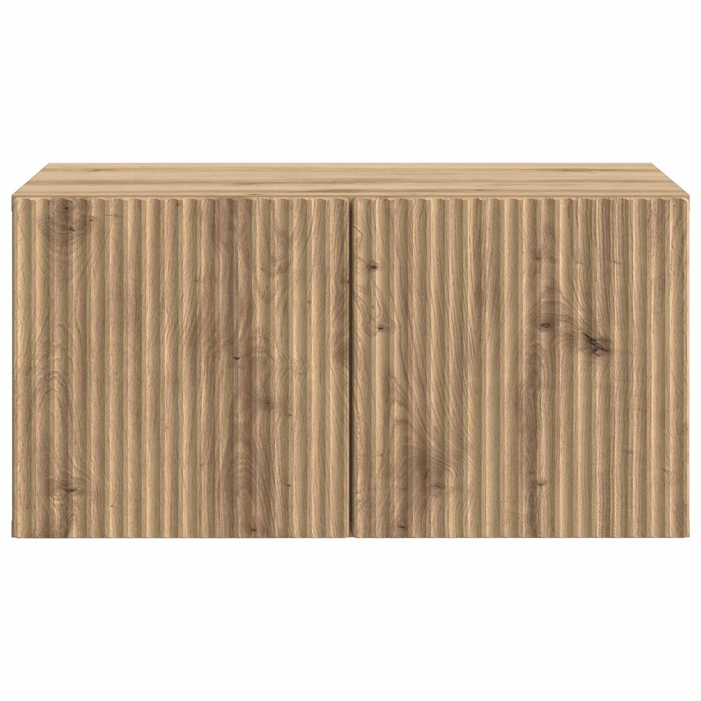 Fali TV szekrény 59,5 x 41 x 30 cm Kézműves Tölgy Szerelt Fa