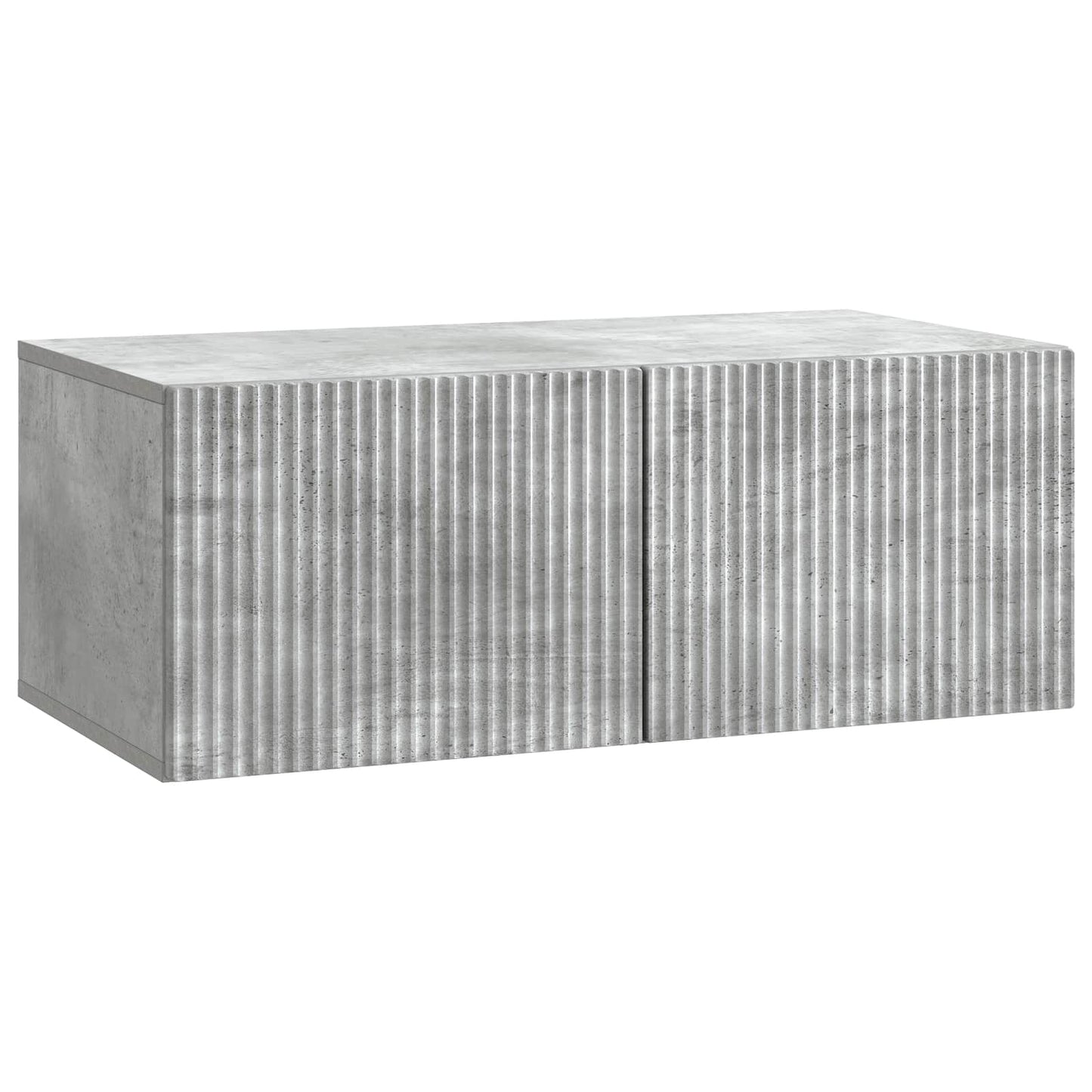 Fali TV szekrény Betonszürke 78,5 x 41 x 30 cm Szerelt Fa