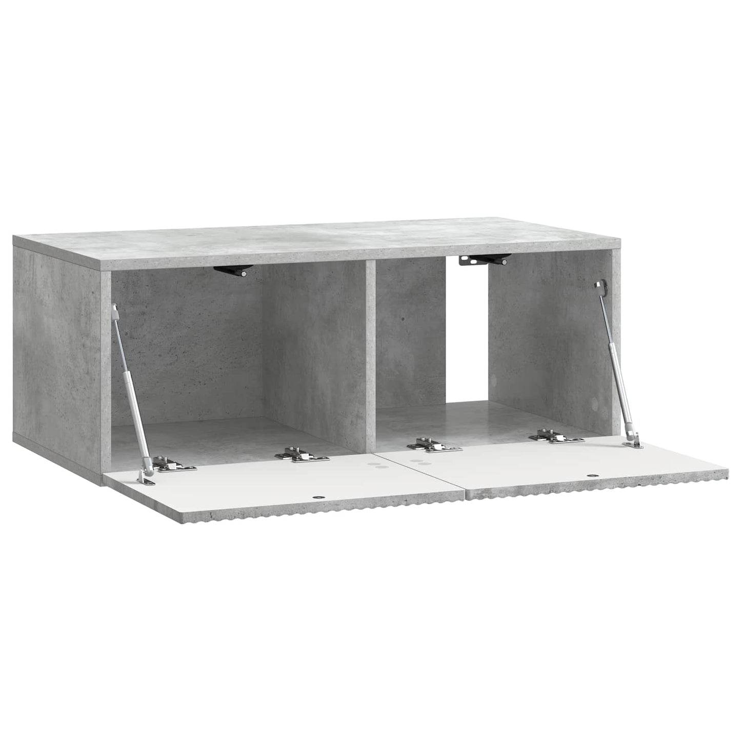 Fali TV szekrény Betonszürke 78,5 x 41 x 30 cm Szerelt Fa