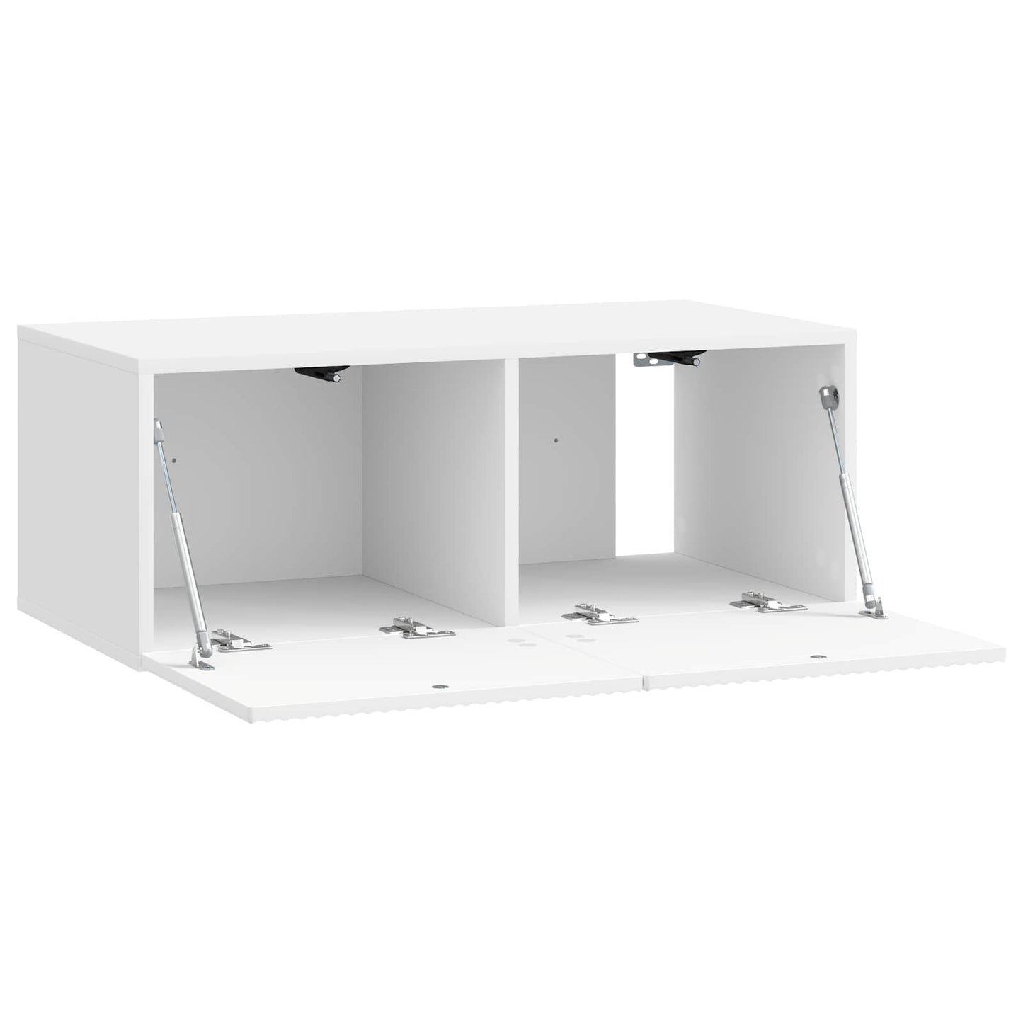 Fali TV szekrény Magasfényű Fehér 78,5 x 41 x 30 cm Szerelt Fa