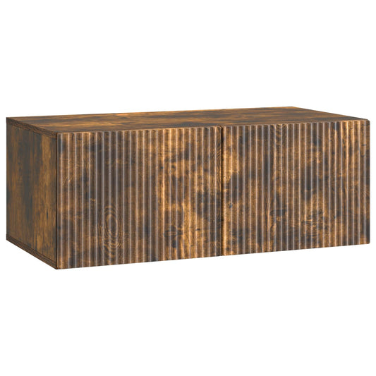 Fali TV szekrény Füstös Tölgy 78,5 x 41 x 30 cm Szerelt Fa