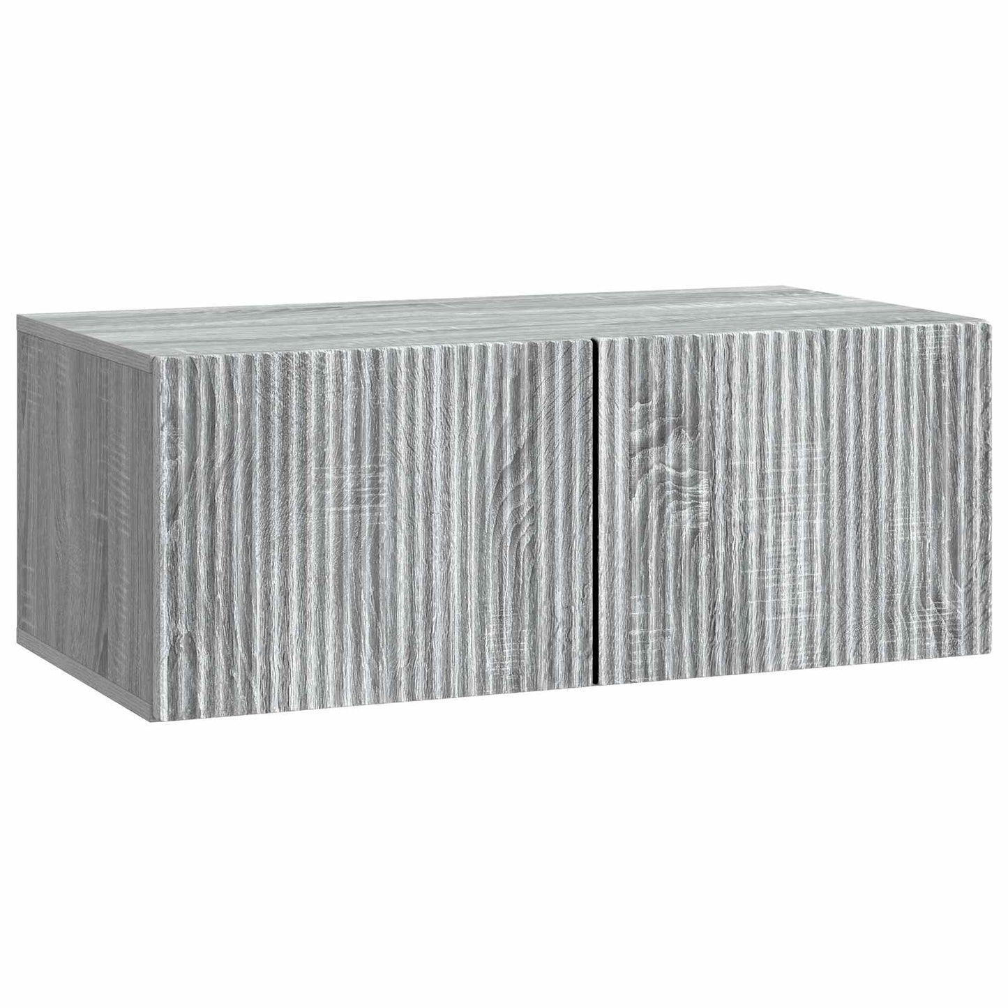 Fali TV szekrény Szürke Sonoma 78,5 x 41 x 30 cm Szerelt Fa