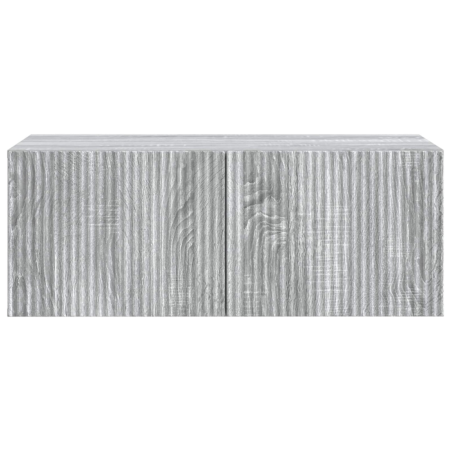 Fali TV szekrény Szürke Sonoma 78,5 x 41 x 30 cm Szerelt Fa