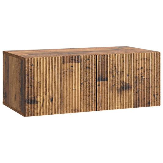 Fali TV szekrény Antik Fa 78,5 x 41 x 30 cm Szerelt Fa