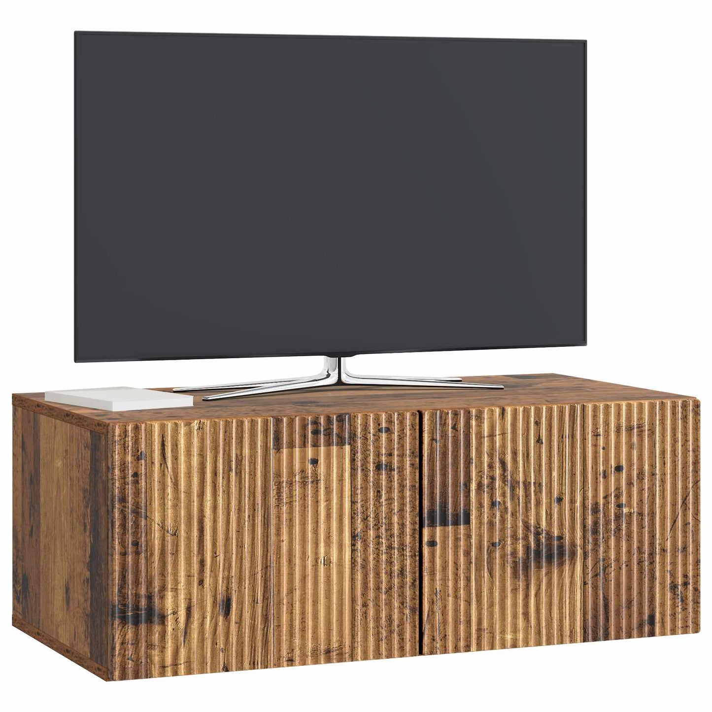 Fali TV szekrény Antik Fa 78,5 x 41 x 30 cm Szerelt Fa