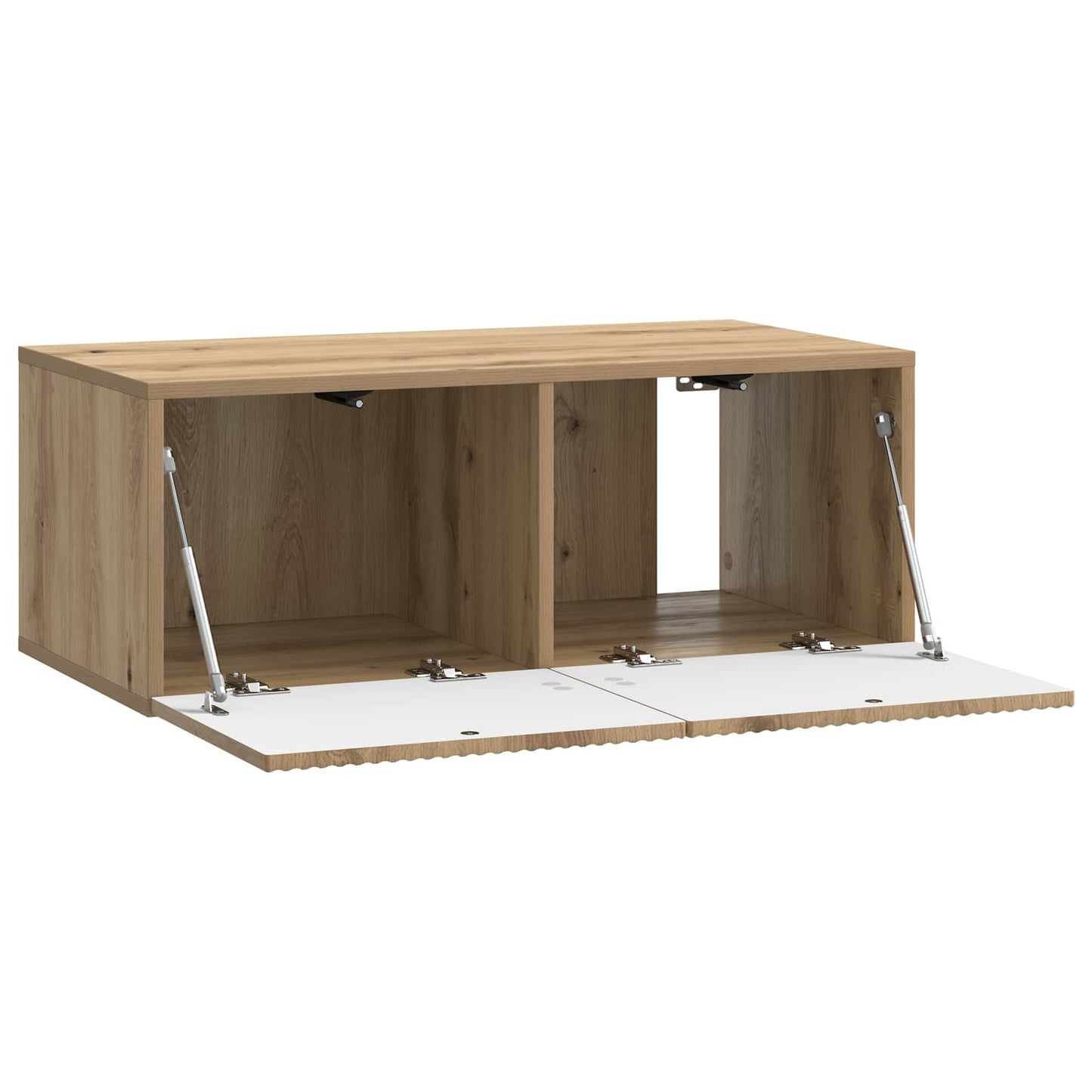 Fali TV szekrény 78,5 x 41 x 30 cm Kézműves Tölgy Szerelt Fa