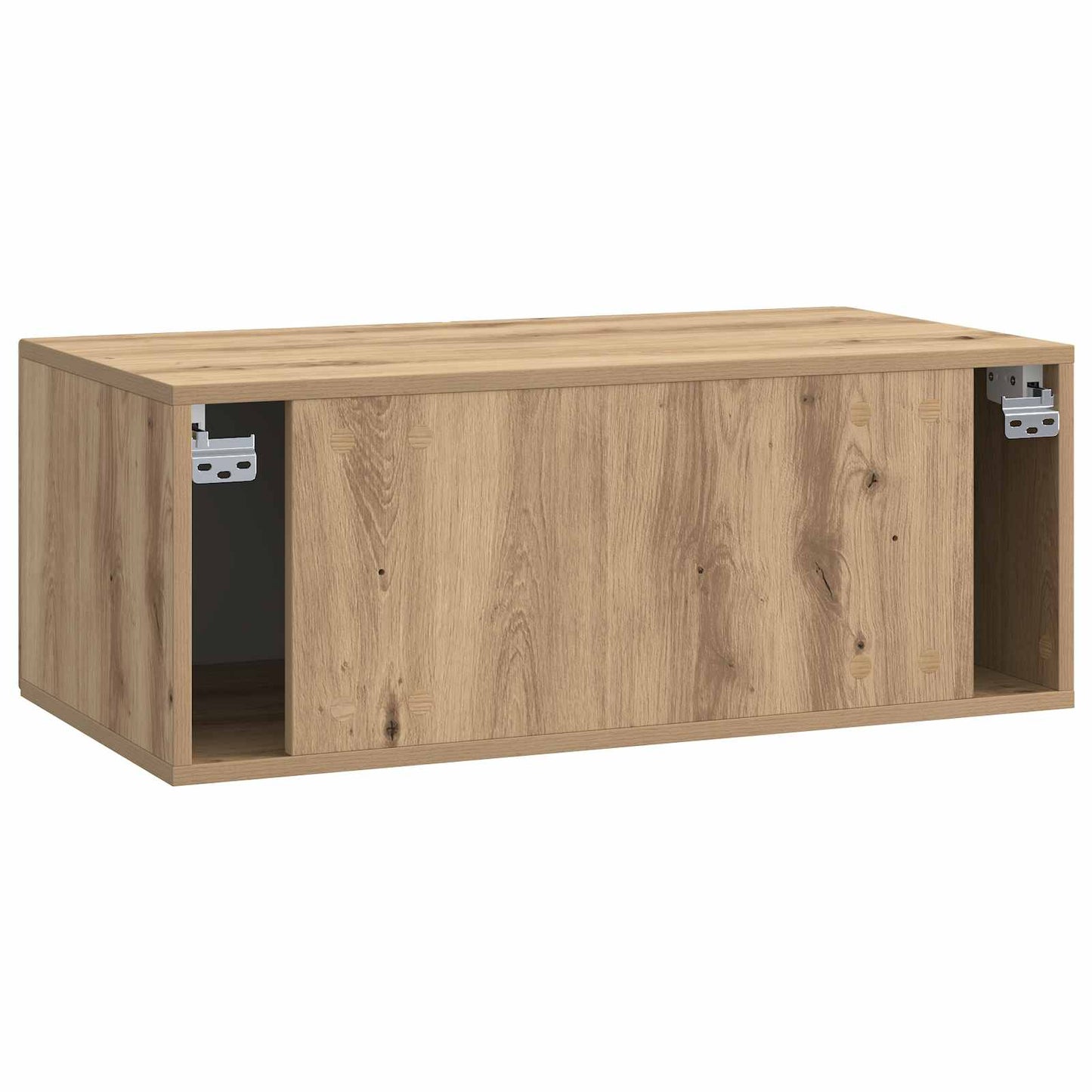 Fali TV szekrény 78,5 x 41 x 30 cm Kézműves Tölgy Szerelt Fa